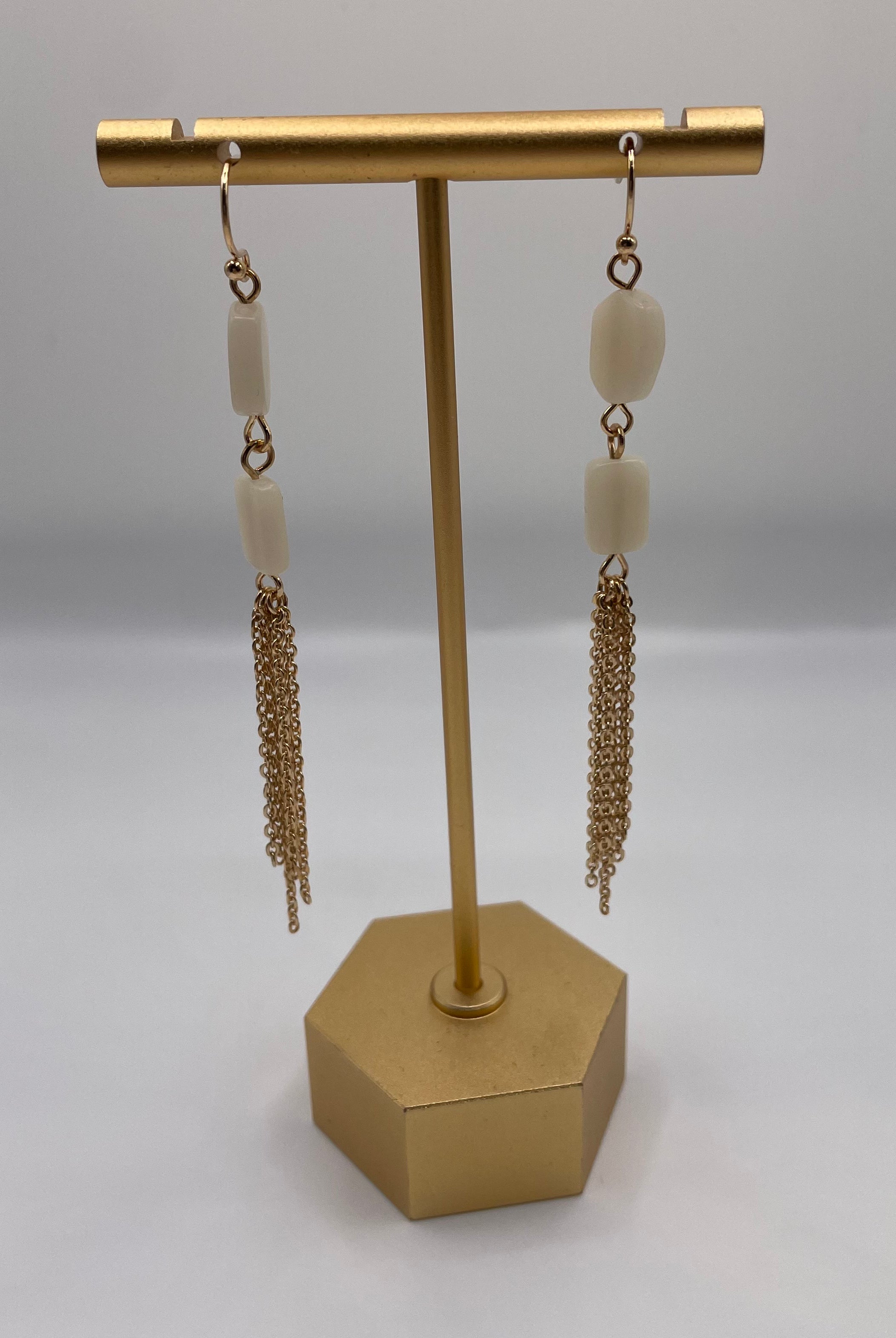 Stone Tassel Earring- Multiple Options-Earrings-Anna Kaytes Boutique-Anna Kaytes Boutique, Women's Fashion Boutique in Grinnell, Iowa