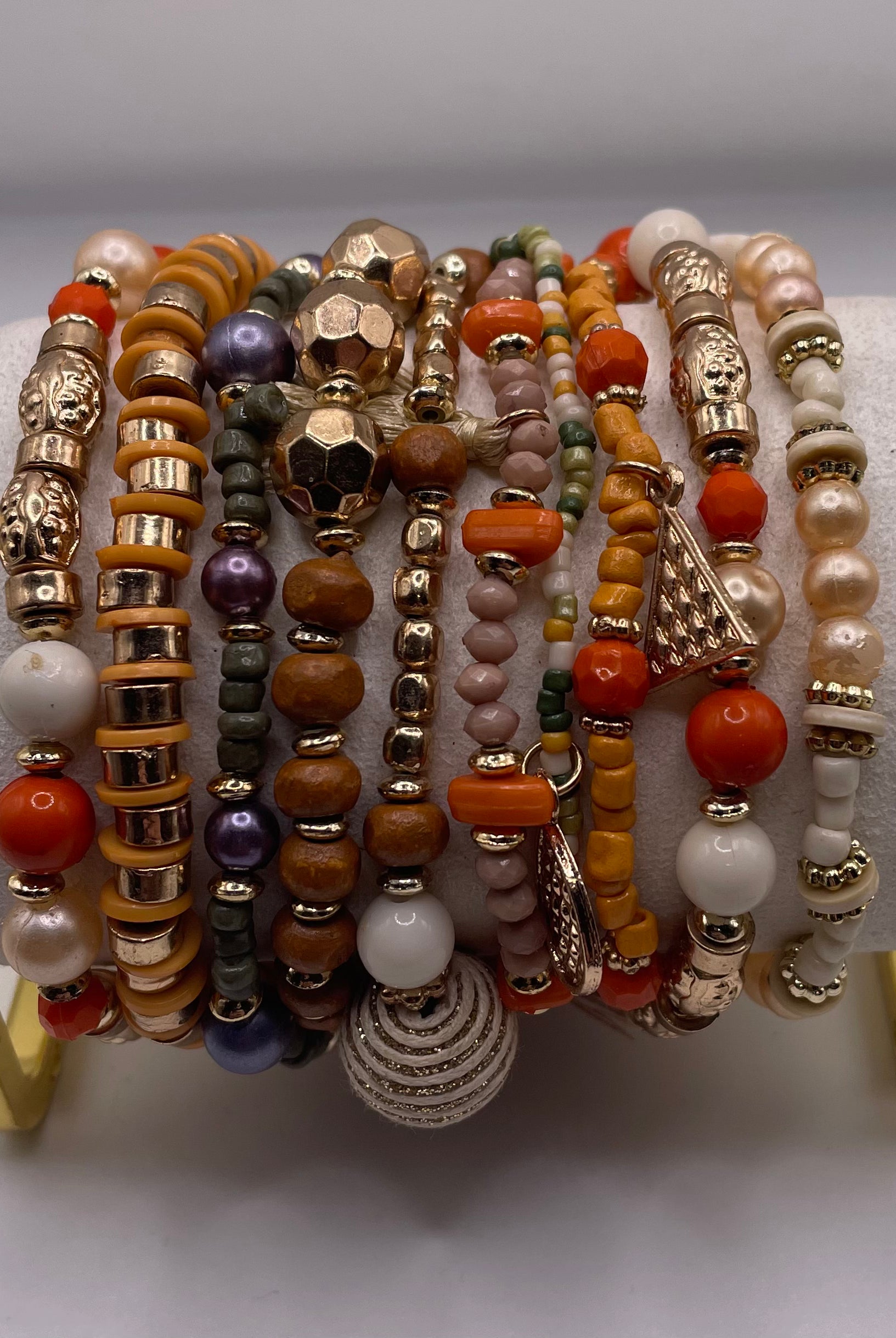 Neutral Charms Bracelet Stack-Bracelets-Anna Kaytes Boutique-Anna Kaytes Boutique, Women's Fashion Boutique in Grinnell, Iowa