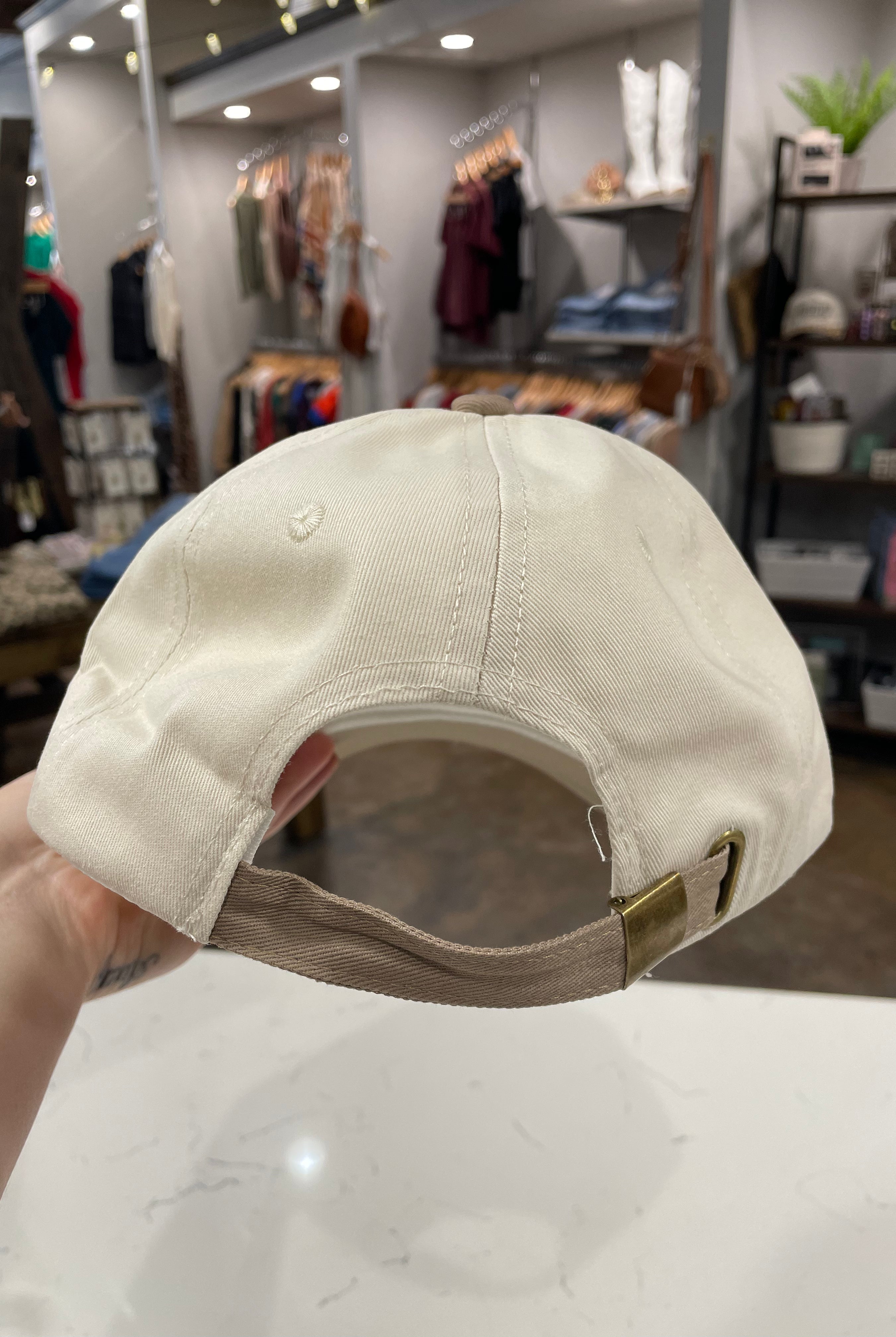 Husband's Tab Baseball Cap-Hats-Zenana-Anna Kaytes Boutique, Women's Fashion Boutique in Grinnell, Iowa