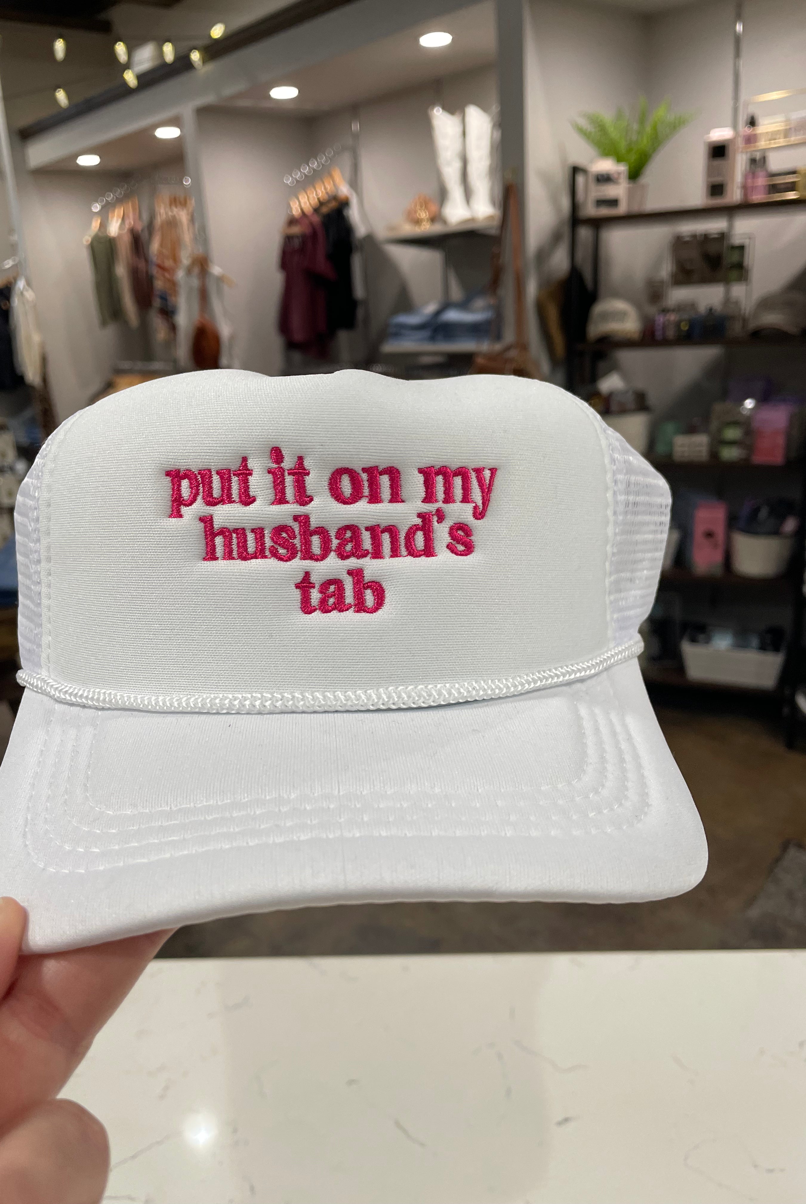 Husband's Tab Baseball Cap-Hats-Zenana-Anna Kaytes Boutique, Women's Fashion Boutique in Grinnell, Iowa