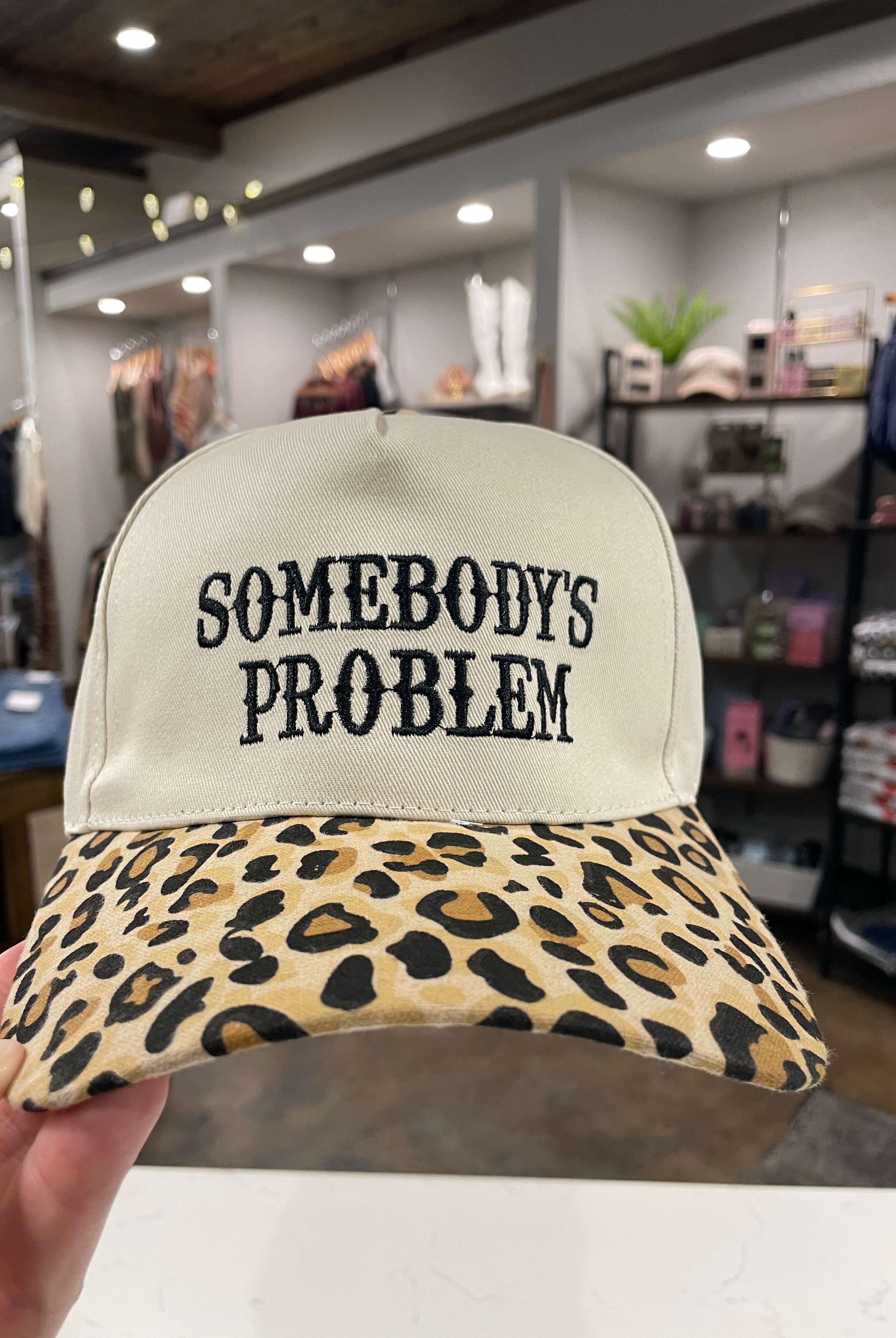 Somebody's Problem Baseball Cap-Hats-Zenana-Anna Kaytes Boutique, Women's Fashion Boutique in Grinnell, Iowa