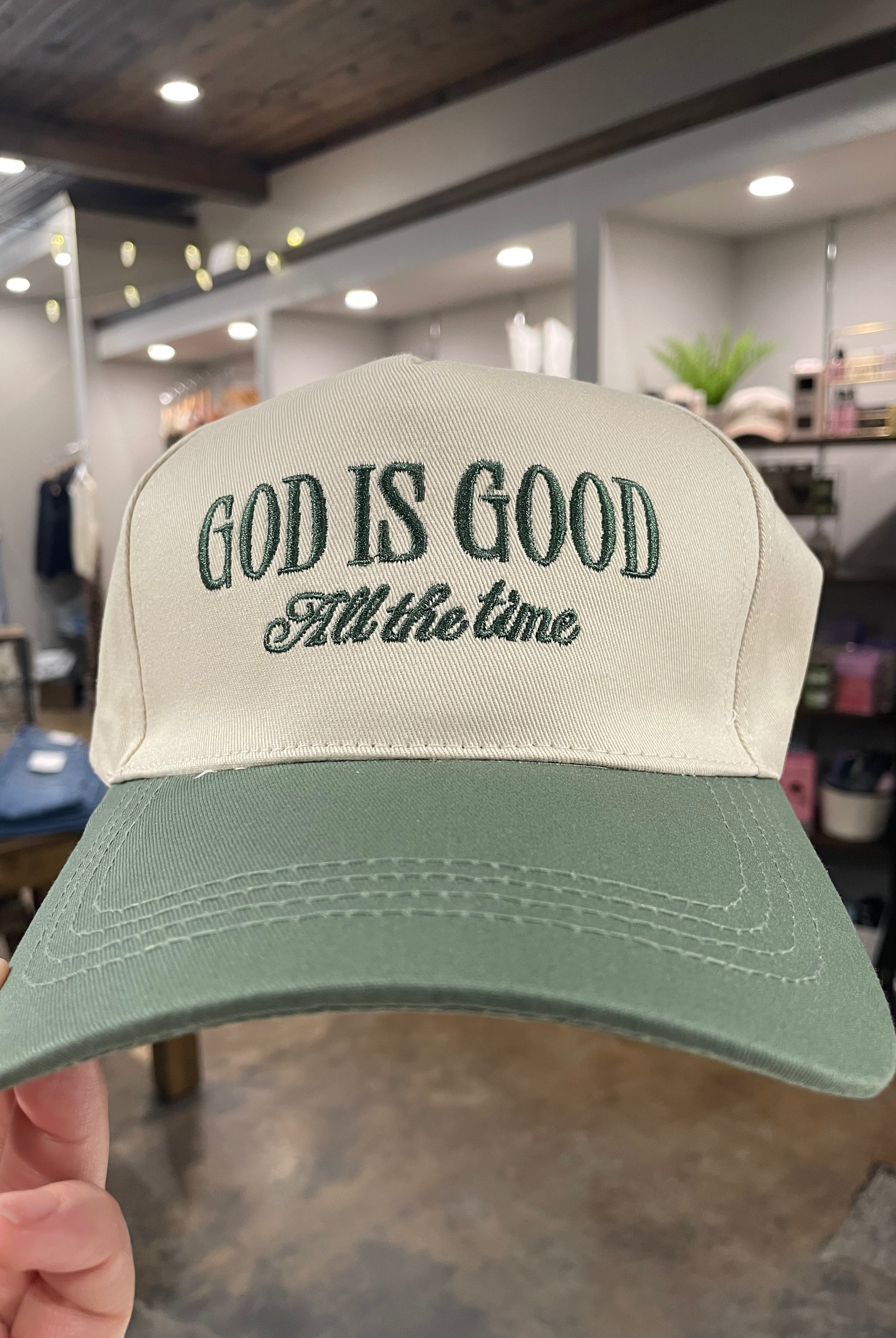 God Is Good Baseball Cap-Hats-Zenana-Anna Kaytes Boutique, Women's Fashion Boutique in Grinnell, Iowa