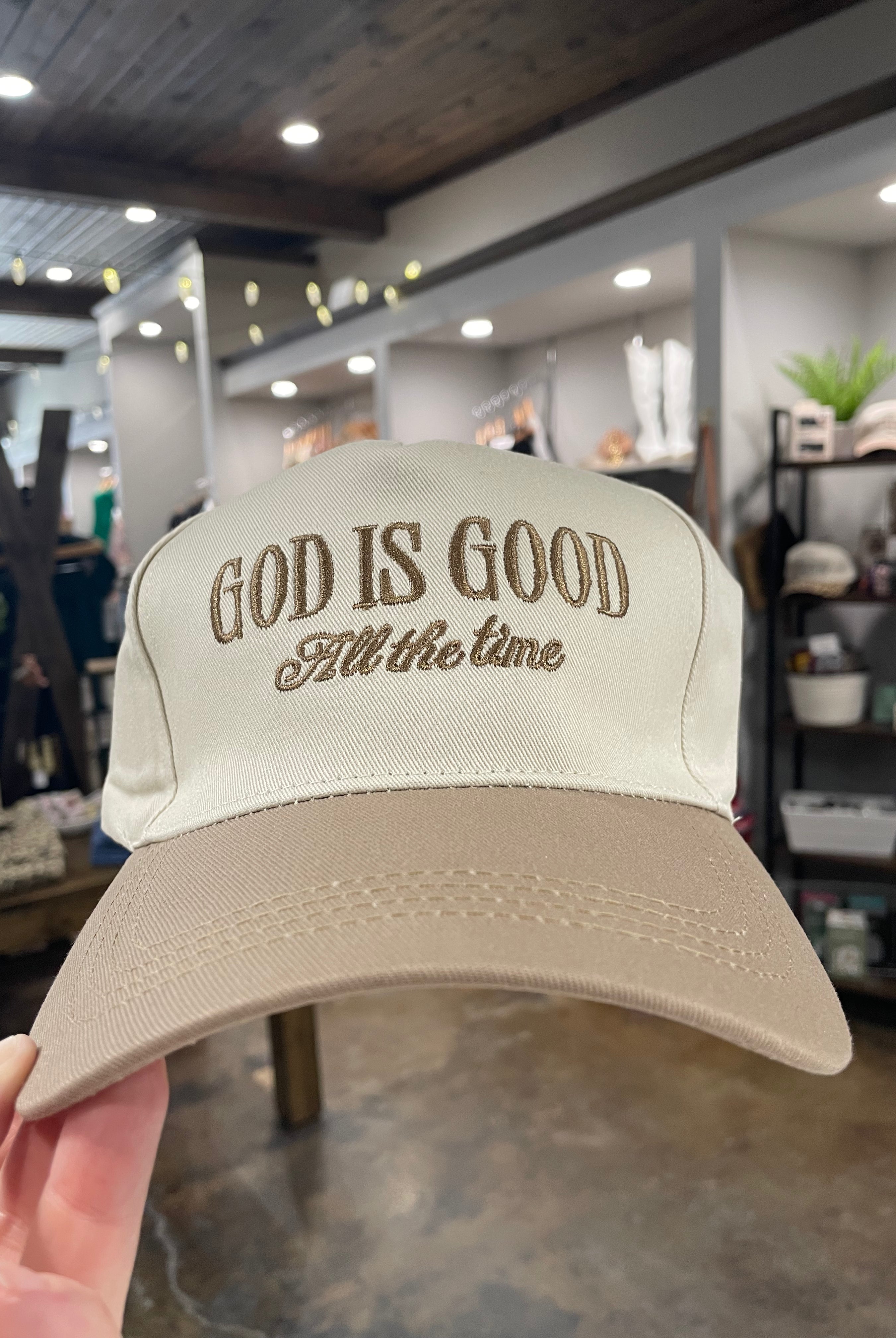 God Is Good Baseball Cap-Hats-Zenana-Anna Kaytes Boutique, Women's Fashion Boutique in Grinnell, Iowa