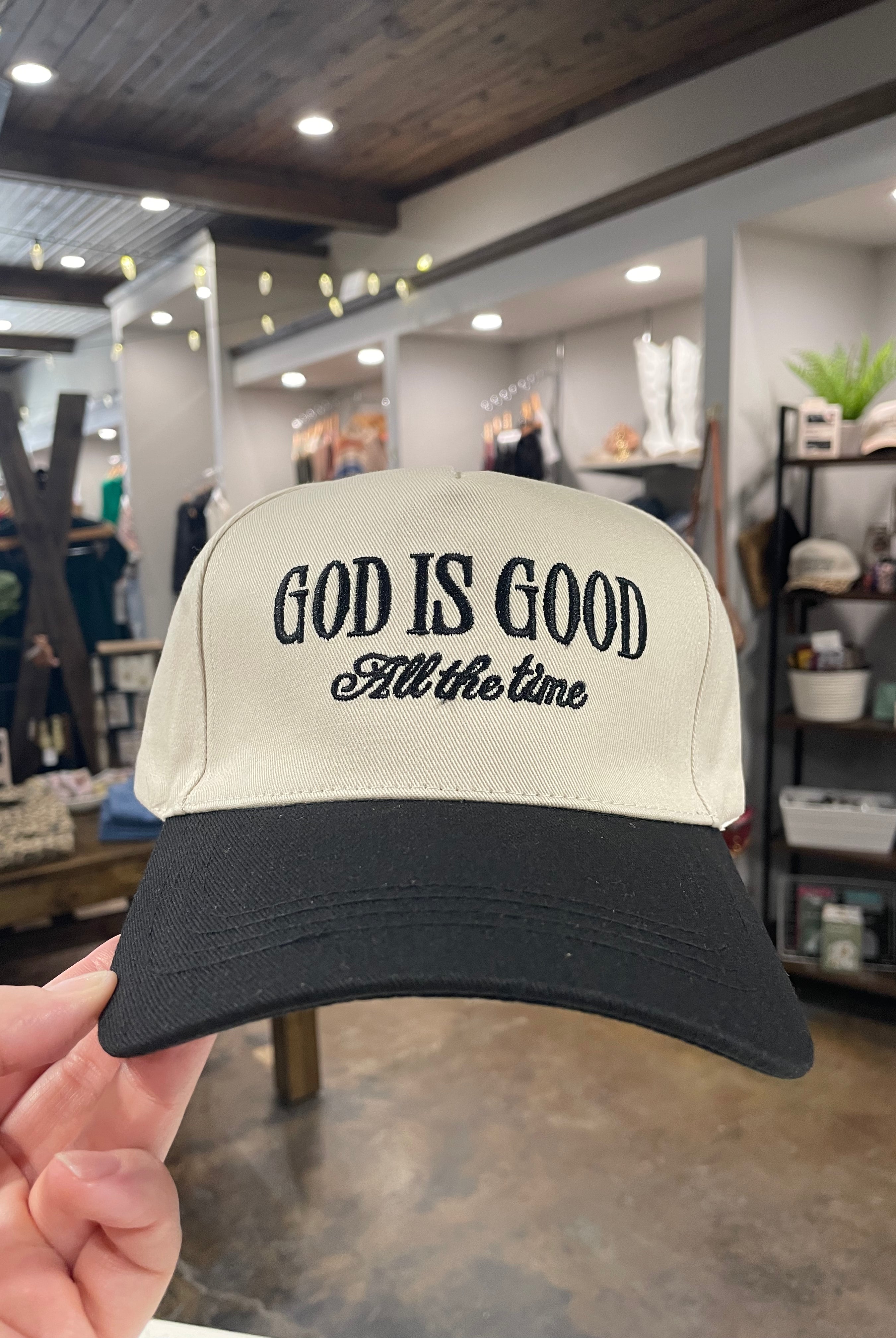 God Is Good Baseball Cap-Hats-Zenana-Anna Kaytes Boutique, Women's Fashion Boutique in Grinnell, Iowa