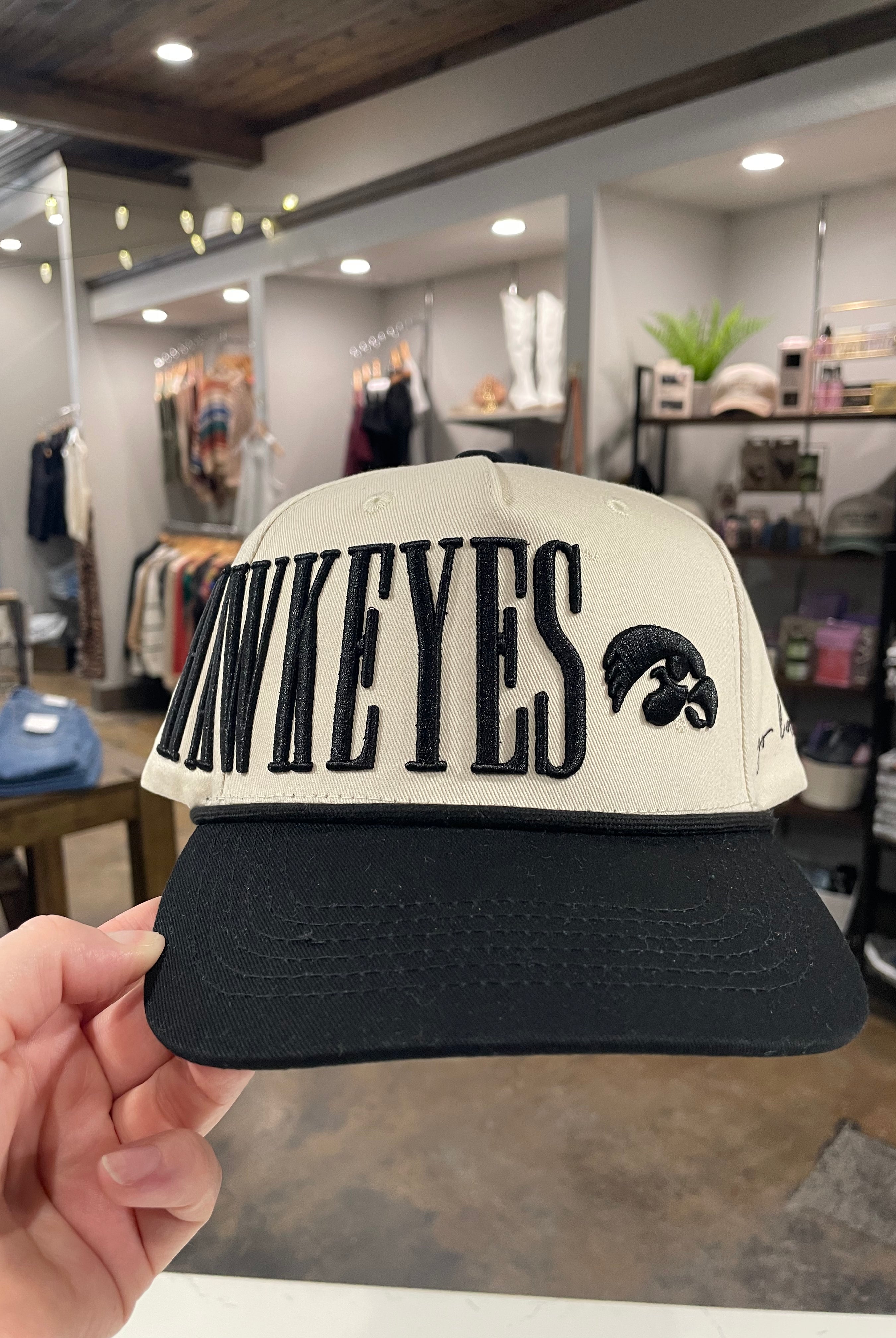 Hawkeyes Baseball Cap-Hats-Anna Kaytes Boutique-Anna Kaytes Boutique, Women's Fashion Boutique in Grinnell, Iowa