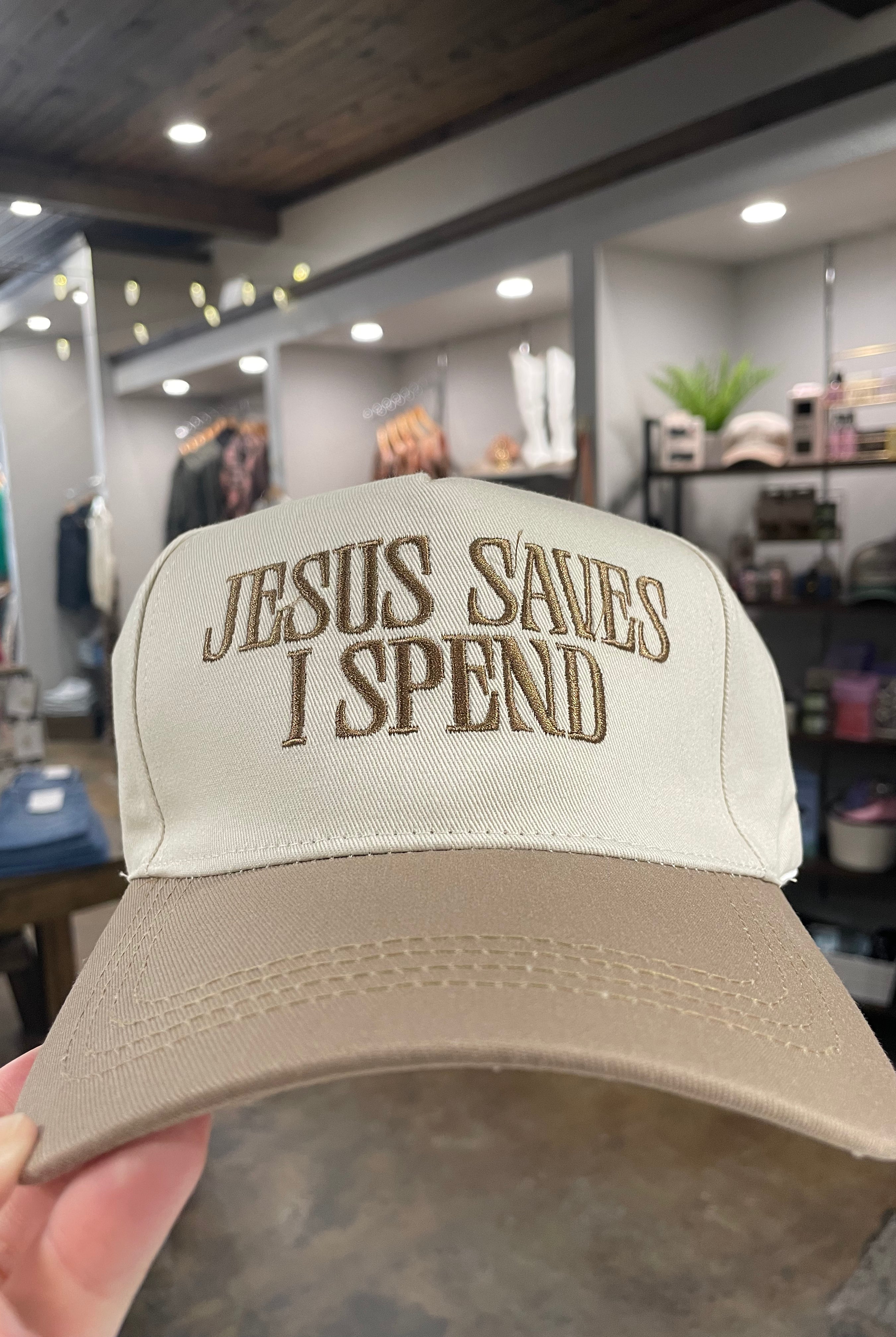 Jesus Saves Baseball Cap-Hats-Zenana-Anna Kaytes Boutique, Women's Fashion Boutique in Grinnell, Iowa
