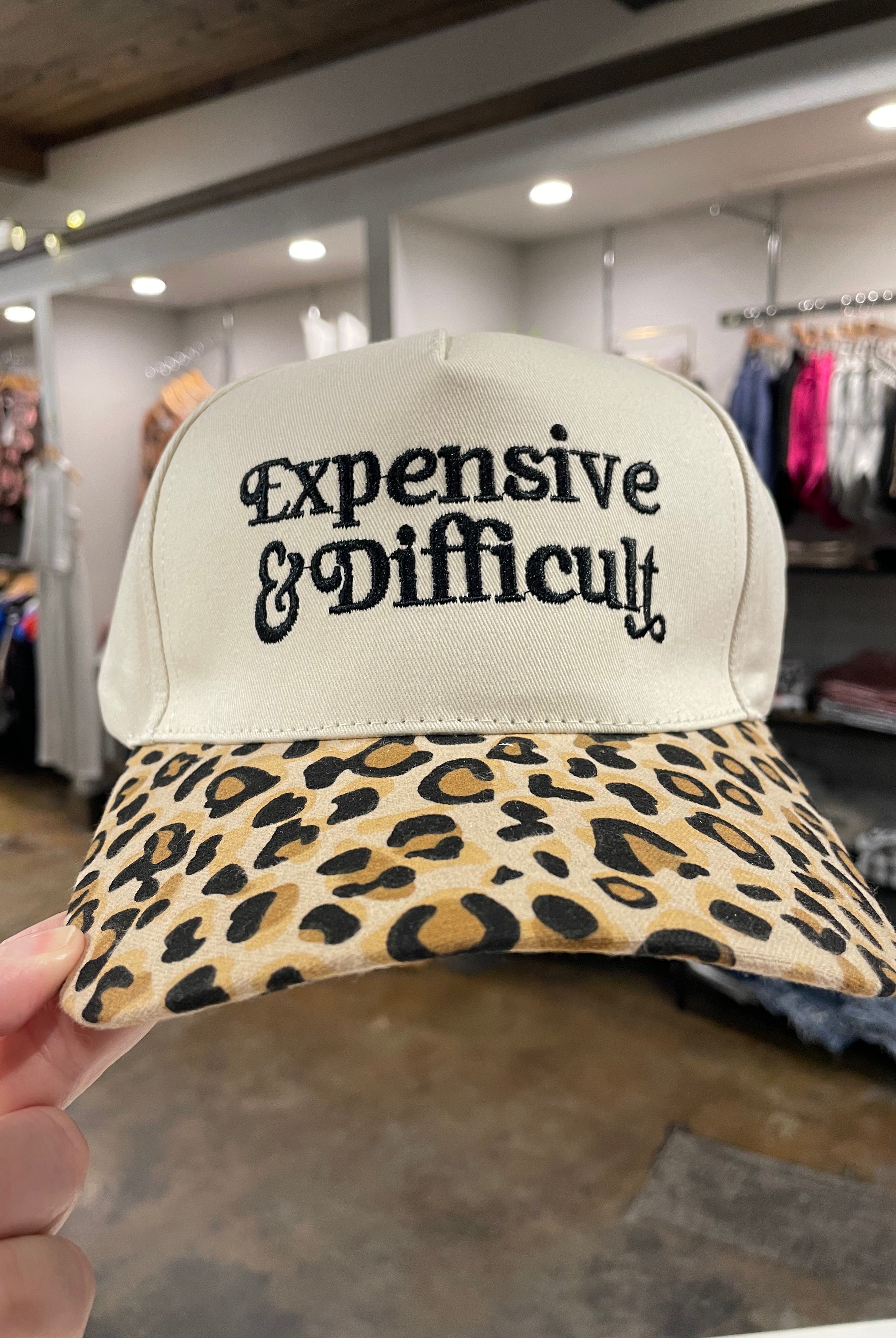Expensive & Difficult Baseball Cap-Hats-Zenana-Anna Kaytes Boutique, Women's Fashion Boutique in Grinnell, Iowa