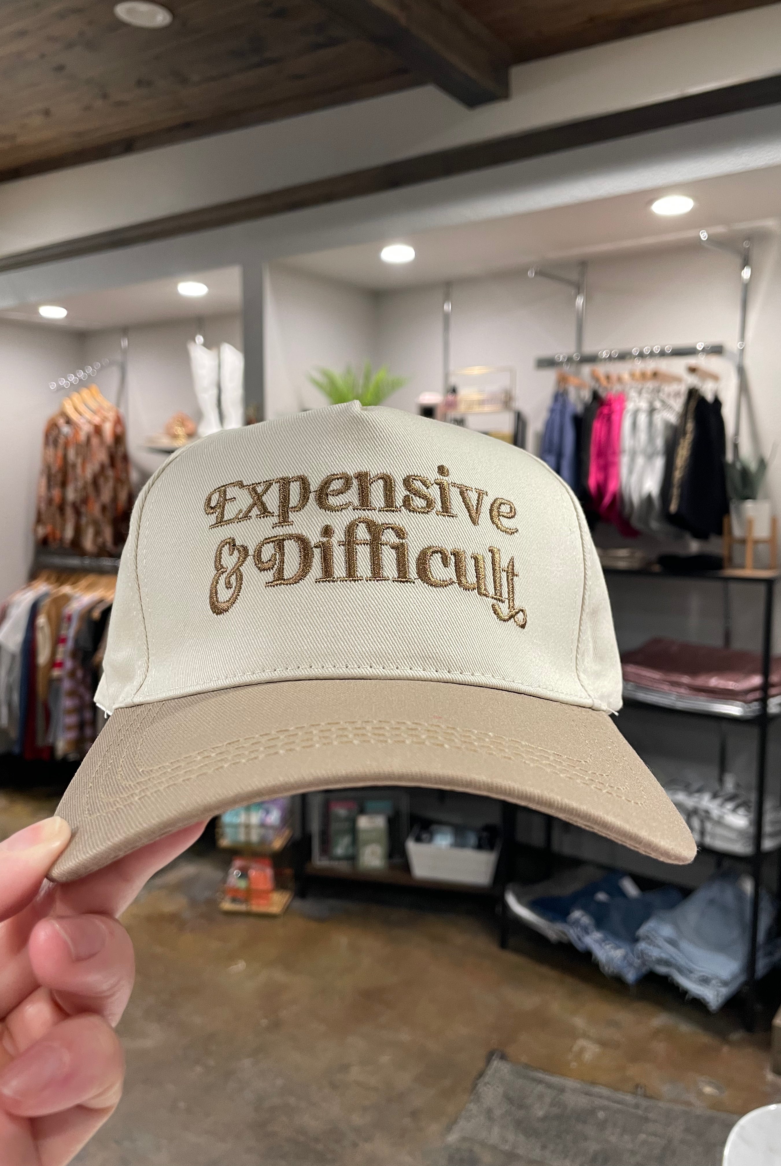 Expensive & Difficult Baseball Cap-Hats-Zenana-Anna Kaytes Boutique, Women's Fashion Boutique in Grinnell, Iowa