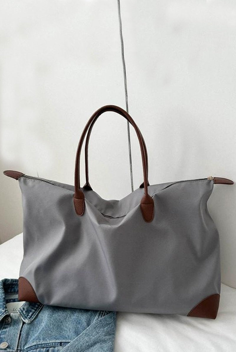 Canvas Tote Bag-Handbags-Zenana-Anna Kaytes Boutique, Women's Fashion Boutique in Grinnell, Iowa