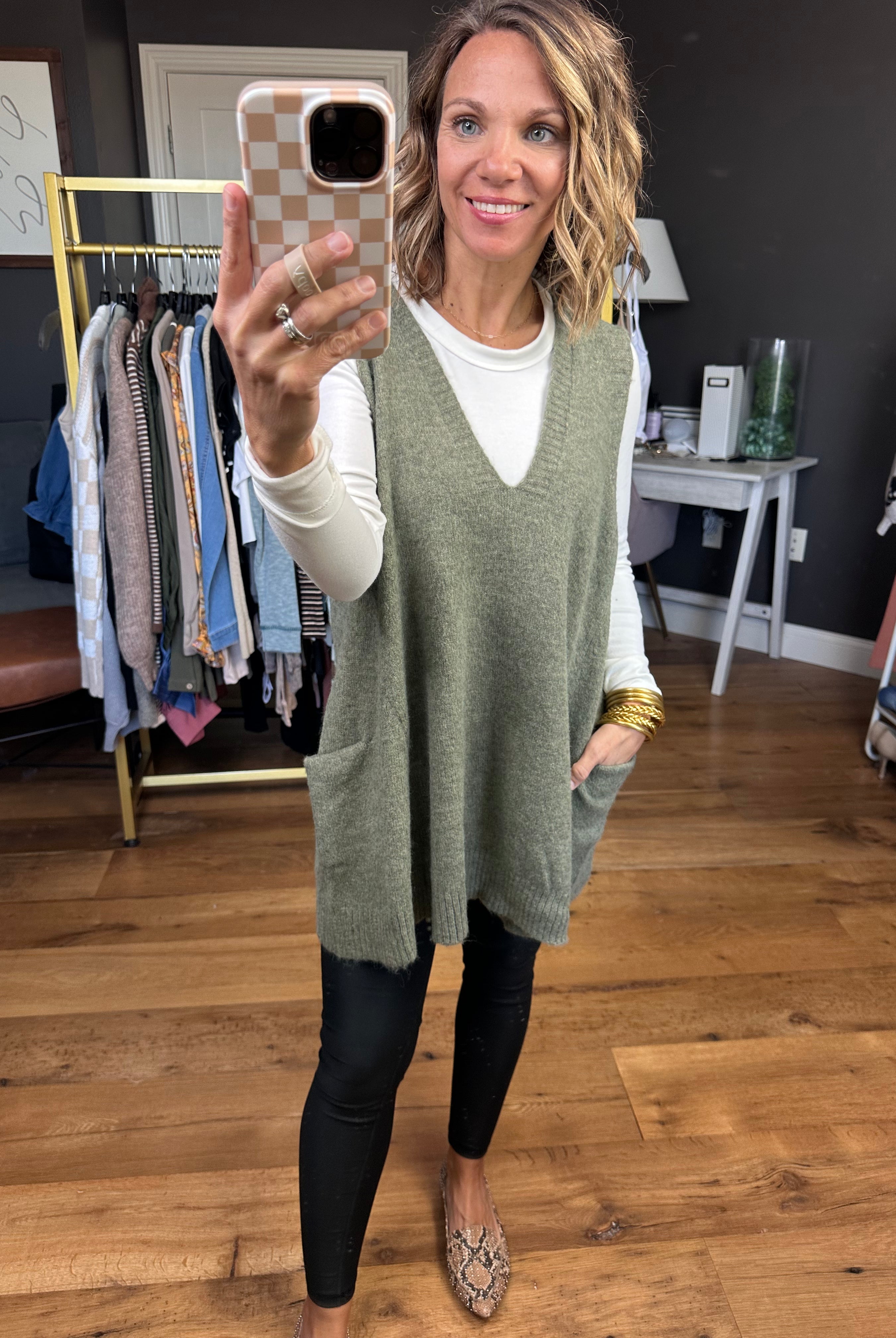 Learn To Love V-Neck Sweater Vest - Multiple Options-Vests-Be Cool-Anna Kaytes Boutique, Women's Fashion Boutique in Grinnell, Iowa