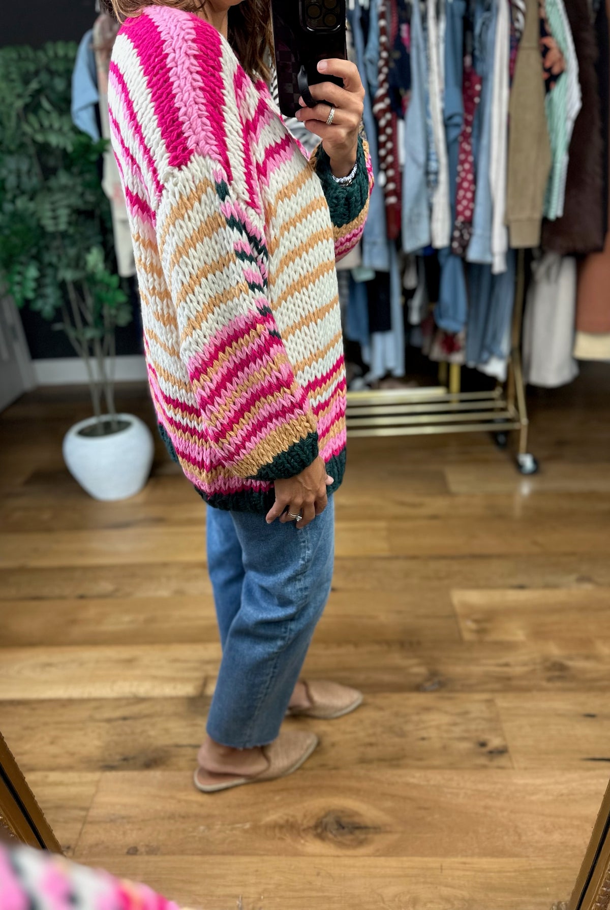 Happy Thoughts Knit Cardigan-Sweaters-Polagram-Anna Kaytes Boutique, Women's Fashion Boutique in Grinnell, Iowa