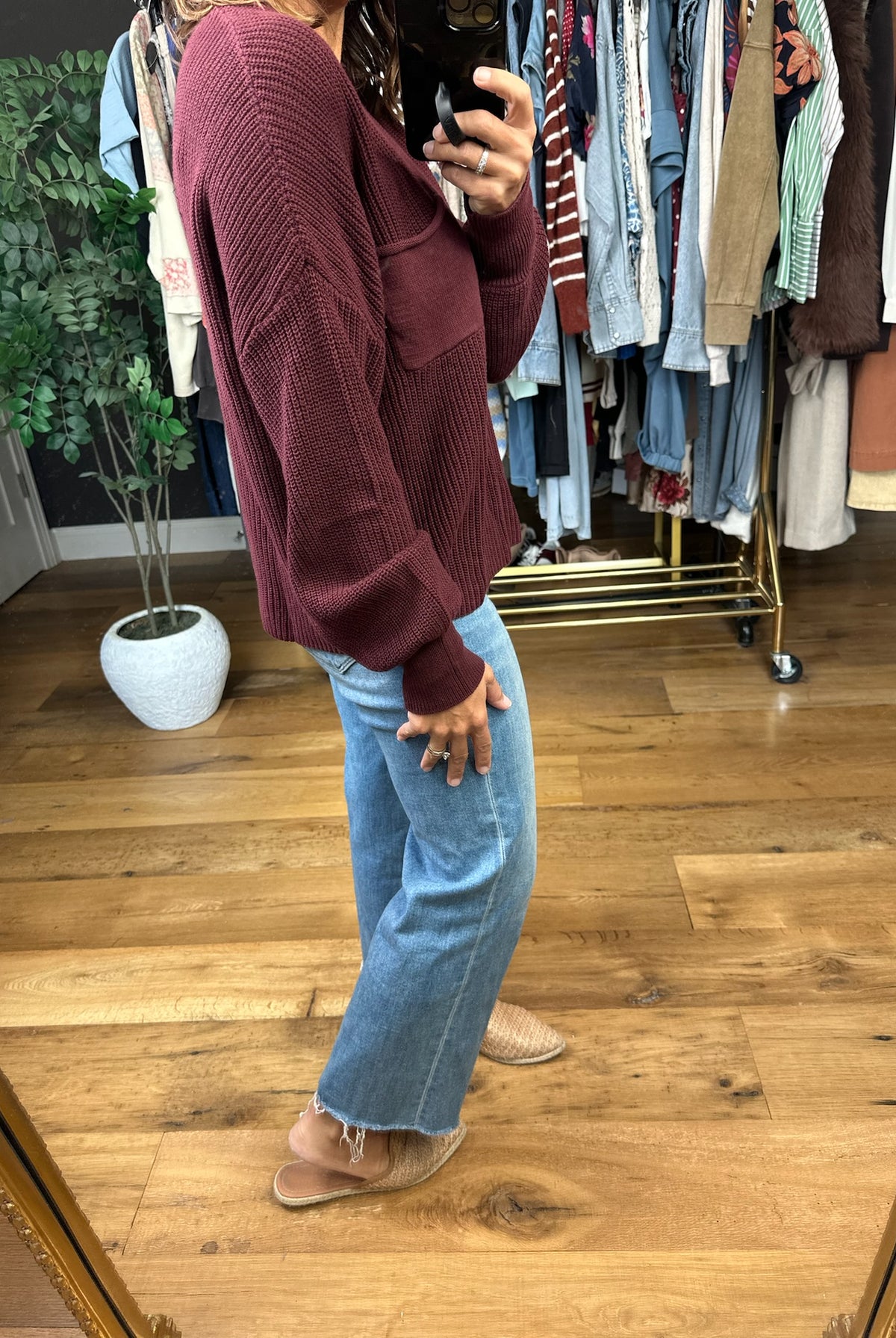 Comfort Zone Crew Sweater-Sweaters-Blu Pepper-Anna Kaytes Boutique, Women's Fashion Boutique in Grinnell, Iowa