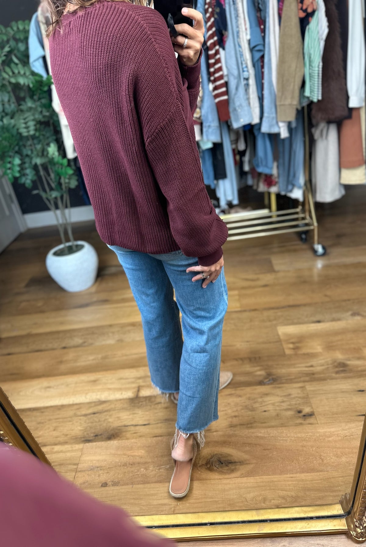 Comfort Zone Crew Sweater-Sweaters-Blu Pepper-Anna Kaytes Boutique, Women's Fashion Boutique in Grinnell, Iowa