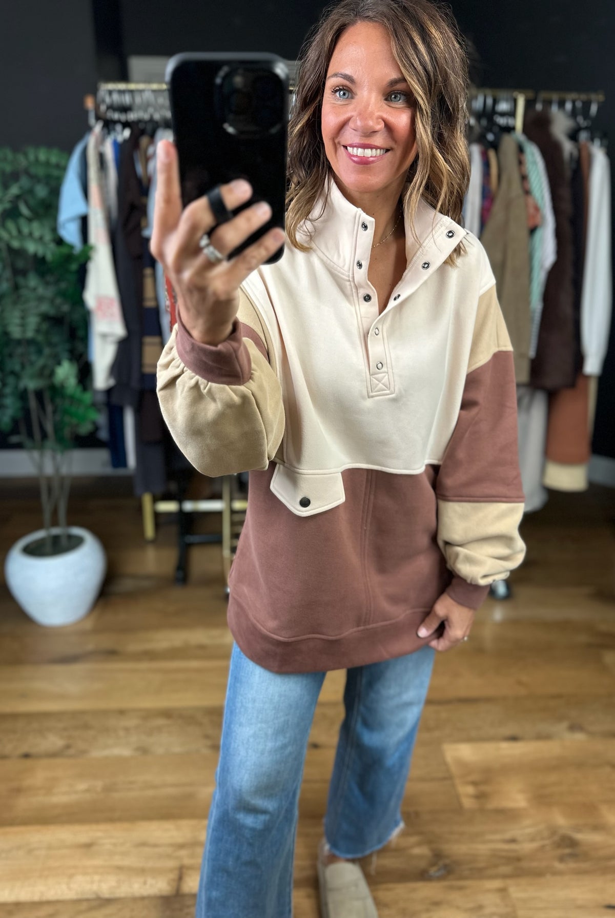 The Kara Colorblock Pullover-Sweaters-Anna Kaytes Boutique-Anna Kaytes Boutique, Women's Fashion Boutique in Grinnell, Iowa