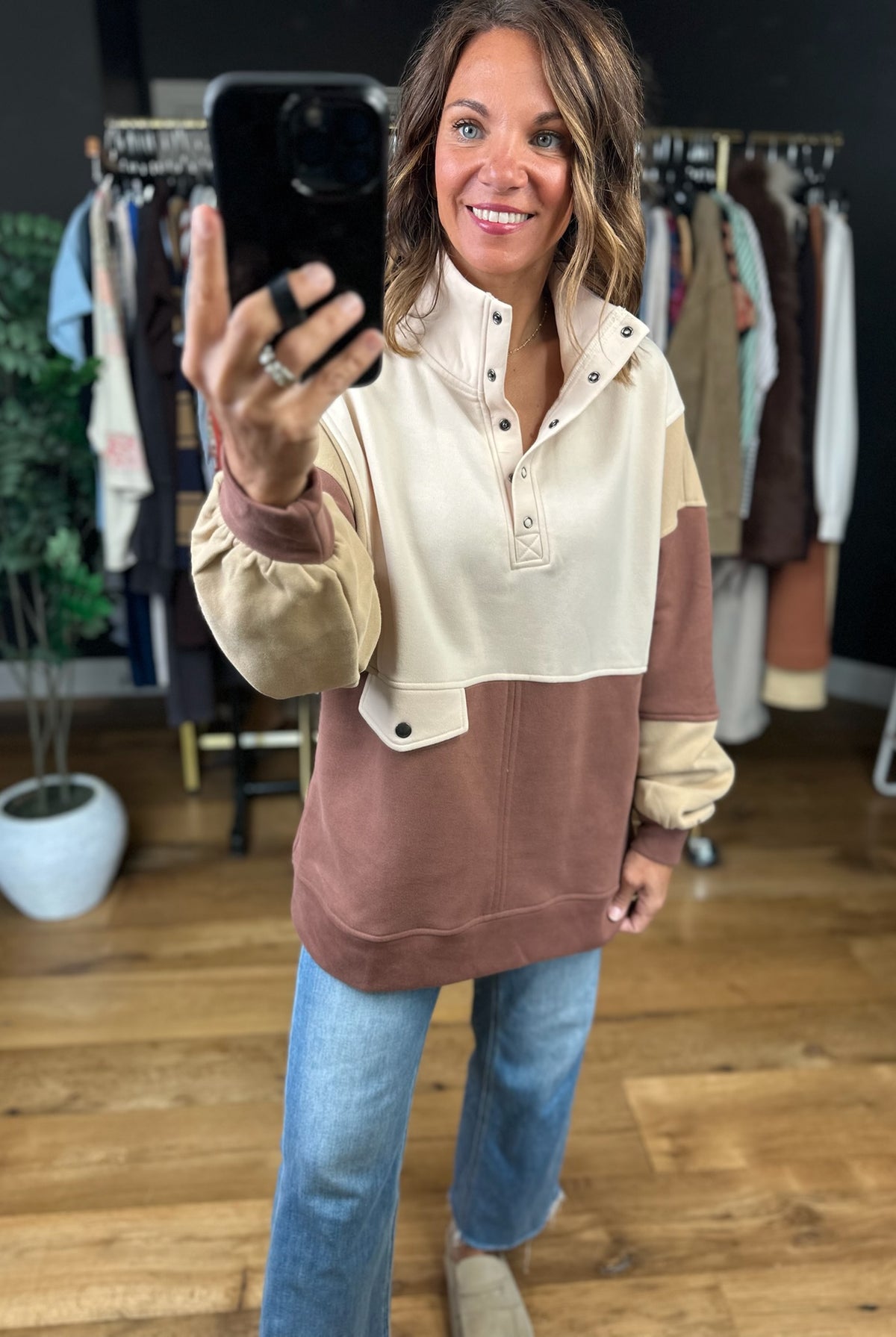The Kara Colorblock Pullover-Sweaters-Anna Kaytes Boutique-Anna Kaytes Boutique, Women's Fashion Boutique in Grinnell, Iowa