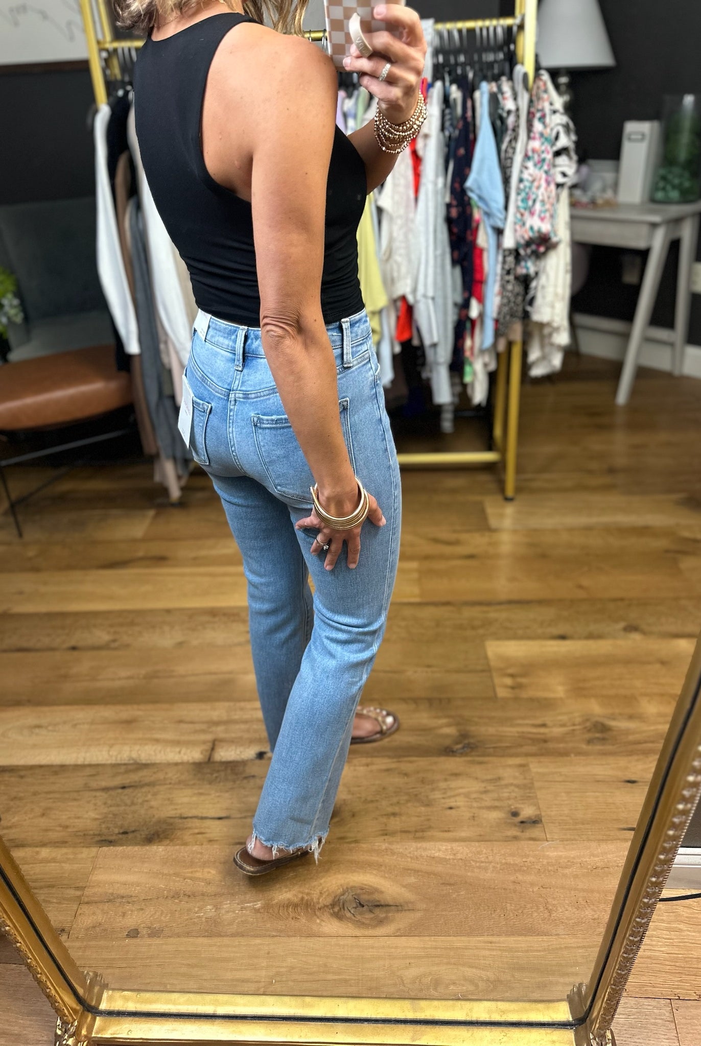 For The Best Double Layered High-Neck Cropped Tank-Sleeveless-Be Cool-Anna Kaytes Boutique, Women's Fashion Boutique in Grinnell, Iowa