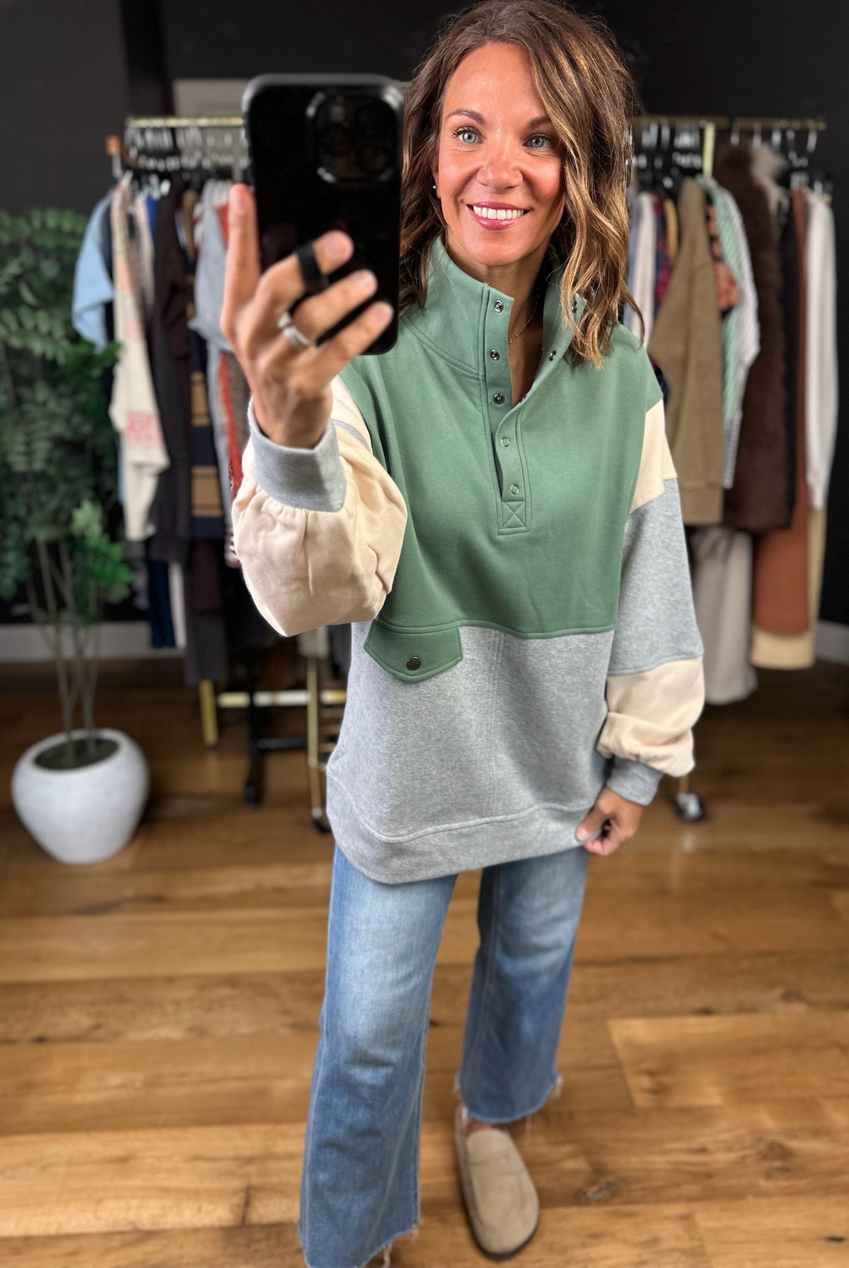 The Kara Colorblock Pullover-Sweaters-Anna Kaytes Boutique-Anna Kaytes Boutique, Women's Fashion Boutique in Grinnell, Iowa