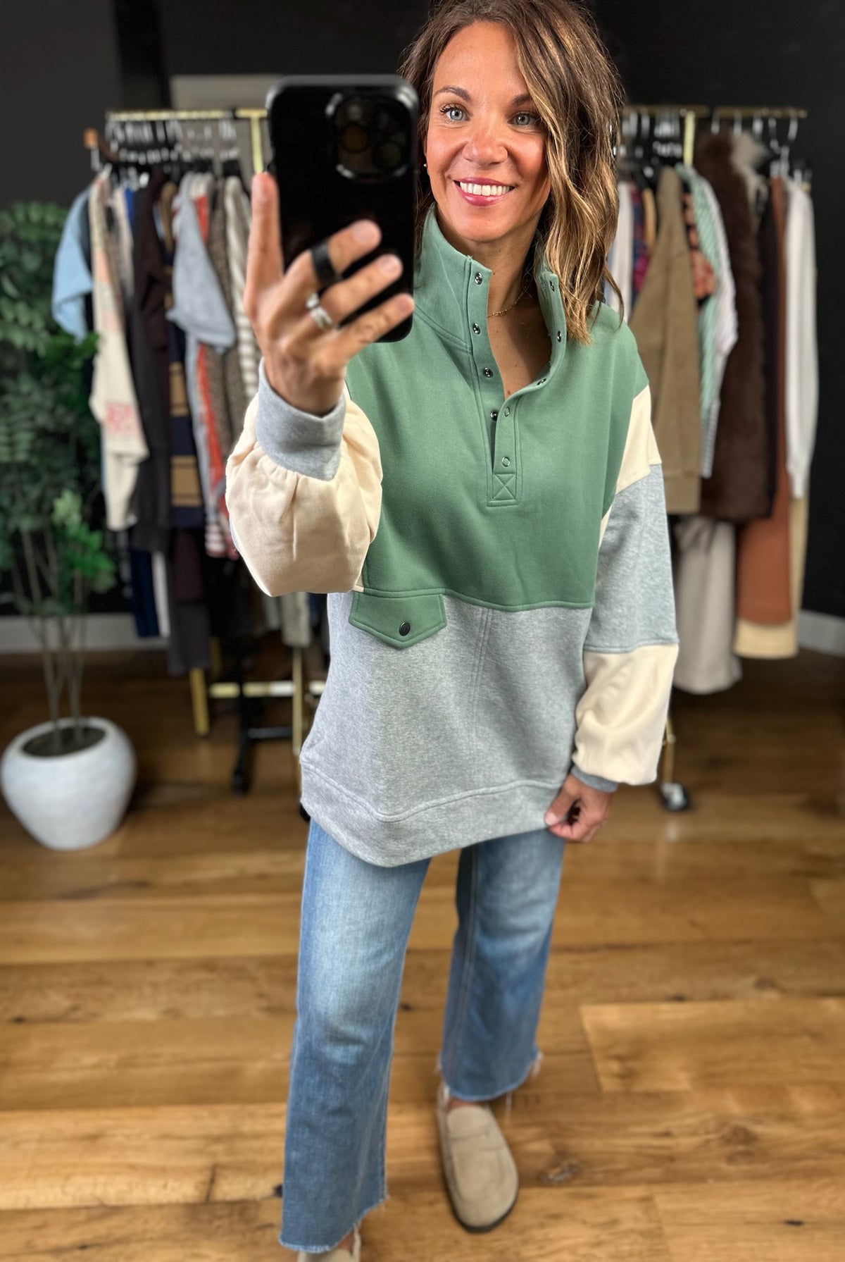 The Kara Colorblock Pullover-Sweaters-Anna Kaytes Boutique-Anna Kaytes Boutique, Women's Fashion Boutique in Grinnell, Iowa