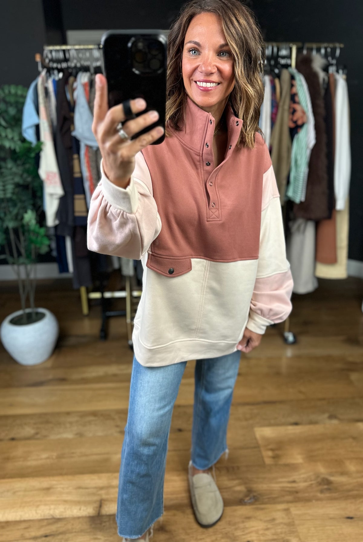 The Kara Colorblock Pullover-Sweaters-Anna Kaytes Boutique-Anna Kaytes Boutique, Women's Fashion Boutique in Grinnell, Iowa