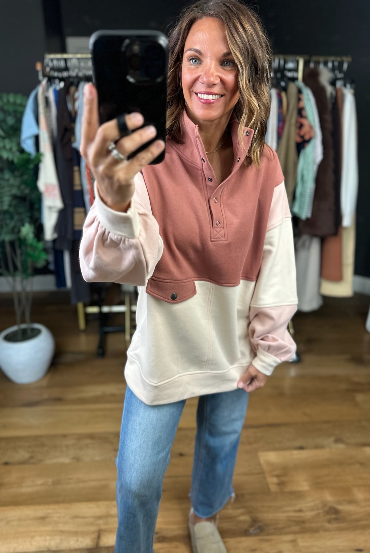 The Kara Colorblock Pullover-Sweaters-Anna Kaytes Boutique-Anna Kaytes Boutique, Women's Fashion Boutique in Grinnell, Iowa