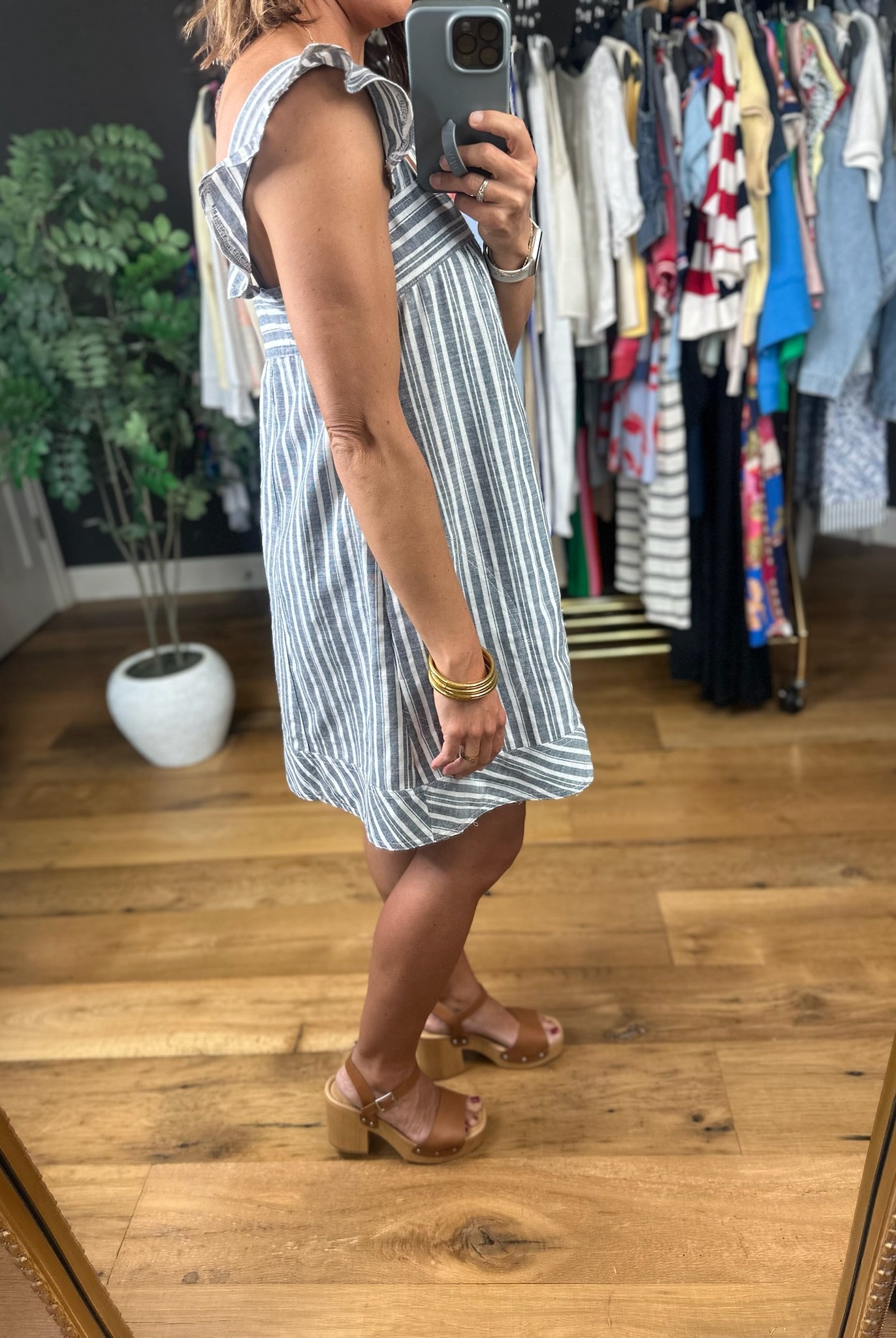 Sweet Melody Striped Dress-Dresses-ee:some-Anna Kaytes Boutique, Women's Fashion Boutique in Grinnell, Iowa