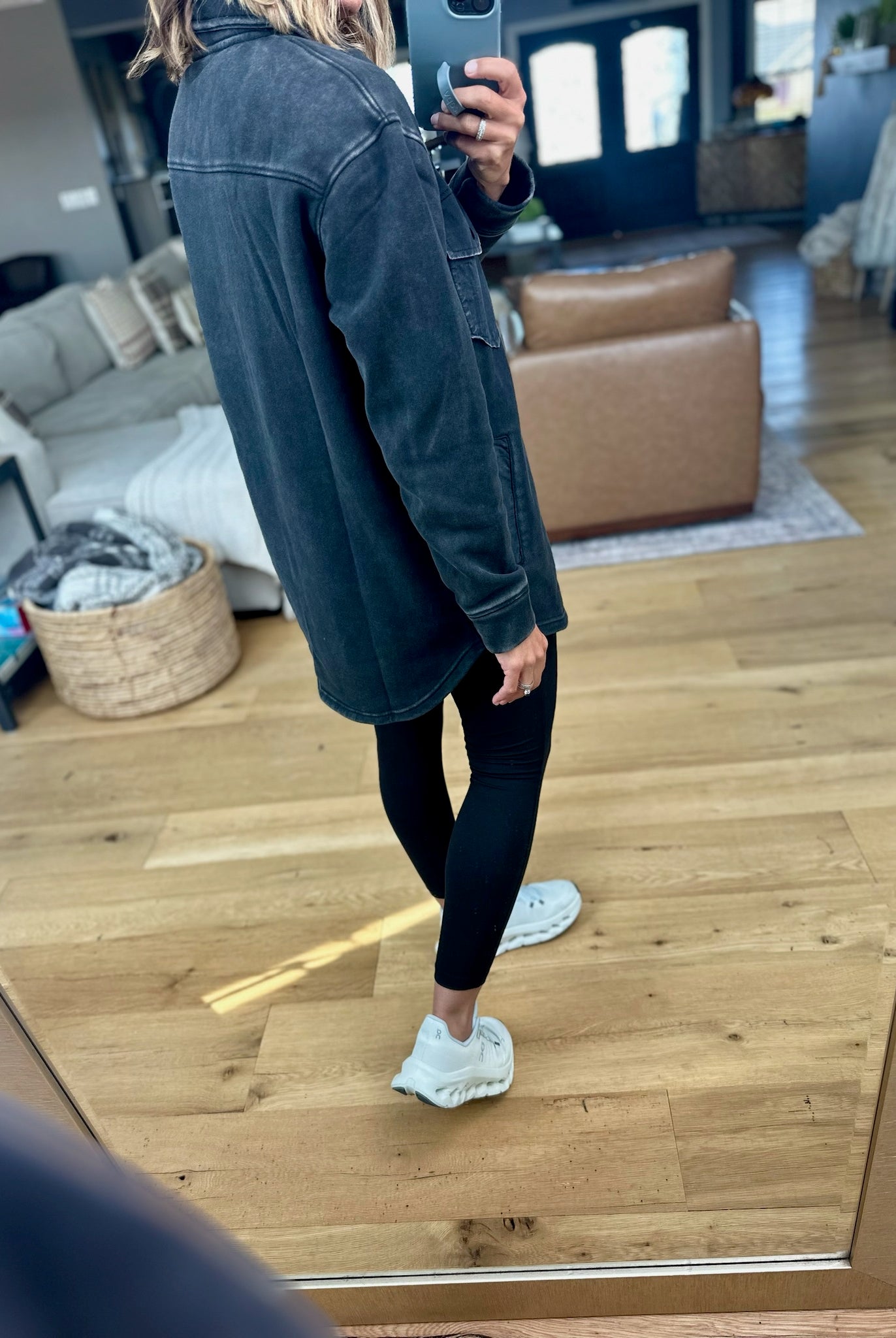 The Right Direction Pocket Shacket-Mono B-Anna Kaytes Boutique, Women's Fashion Boutique in Grinnell, Iowa