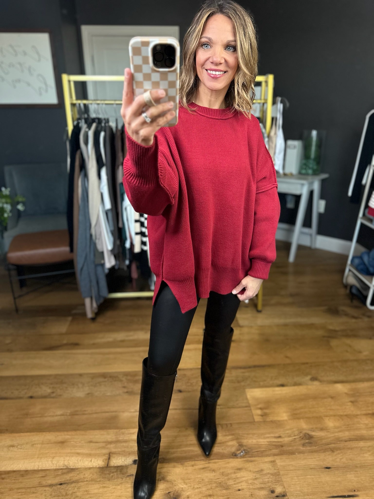 The Carly Ribbed Crew Sweater - Multiple Options-Entro-Anna Kaytes Boutique, Women's Fashion Boutique in Grinnell, Iowa