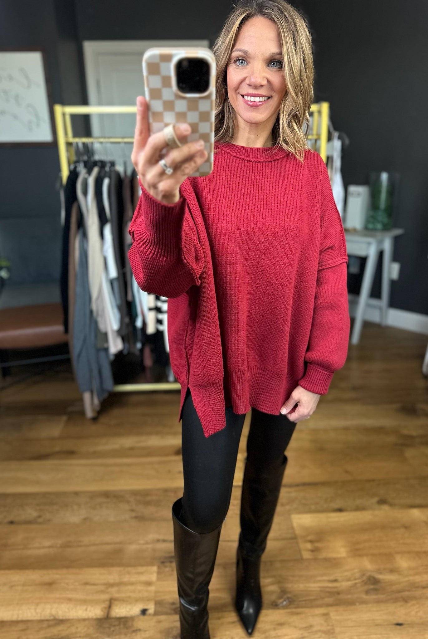 The Carly Ribbed Crew Sweater - Multiple Options-Entro-Anna Kaytes Boutique, Women's Fashion Boutique in Grinnell, Iowa
