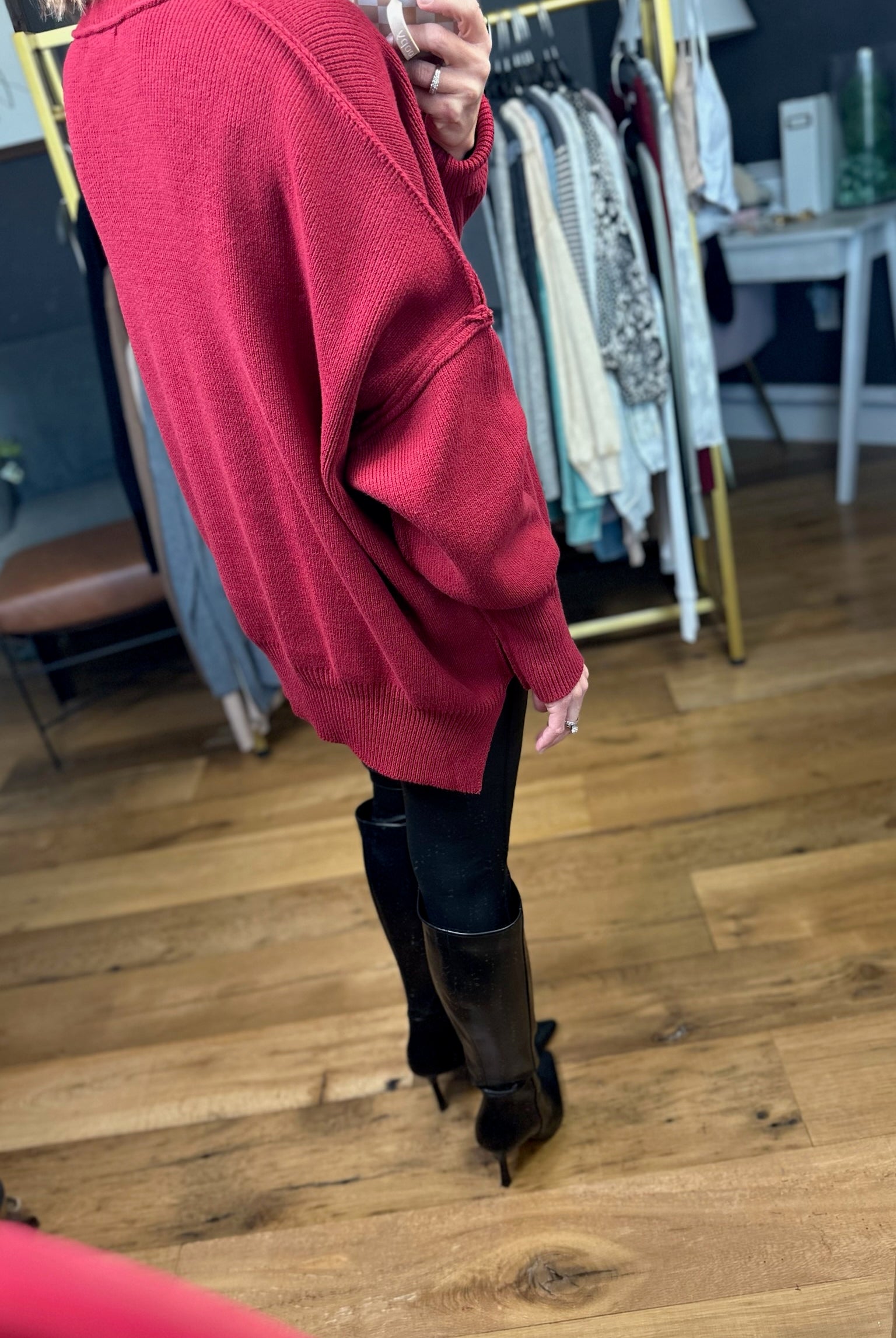 The Carly Ribbed Crew Sweater - Multiple Options-Entro-Anna Kaytes Boutique, Women's Fashion Boutique in Grinnell, Iowa