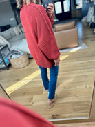 The Jaymes Mockneck Oversized Sweater-zenana-Anna Kaytes Boutique, Women's Fashion Boutique in Grinnell, Iowa