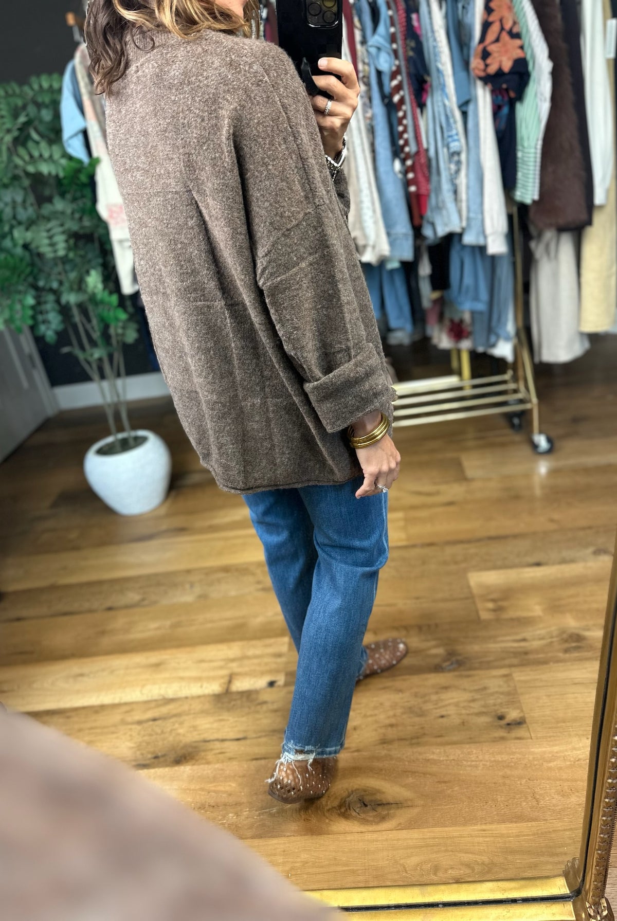 Who You Are Rolled Hem Oversized Sweater-Sweaters-Blu Pepper-Anna Kaytes Boutique, Women's Fashion Boutique in Grinnell, Iowa