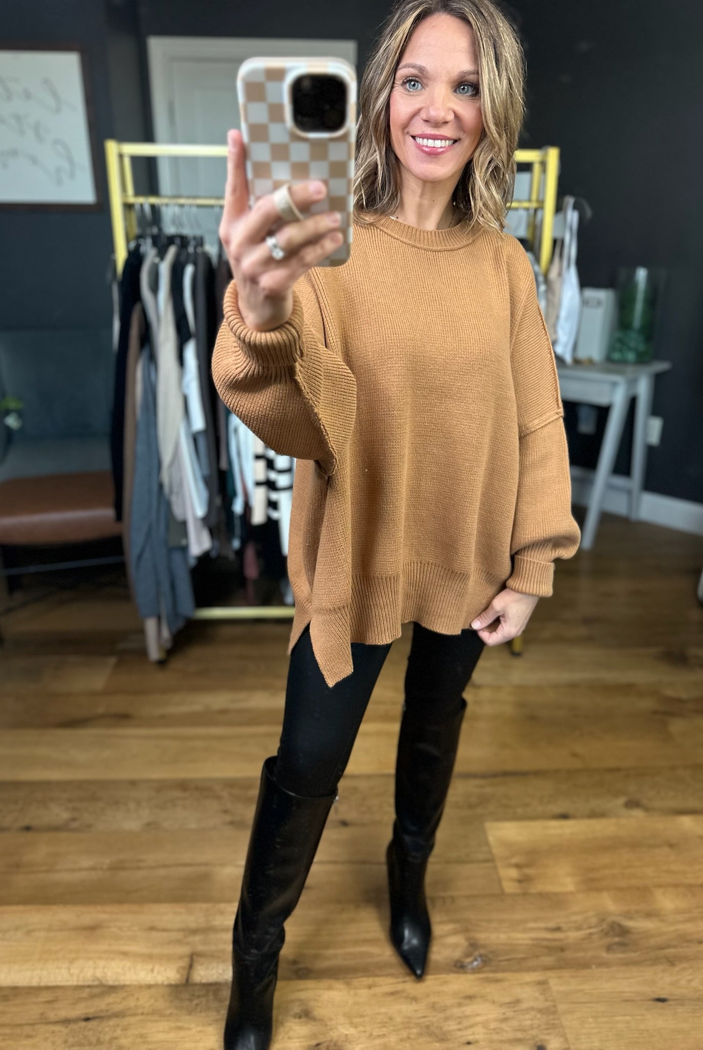 The Carly Ribbed Crew Sweater - Multiple Options-Entro-Anna Kaytes Boutique, Women's Fashion Boutique in Grinnell, Iowa