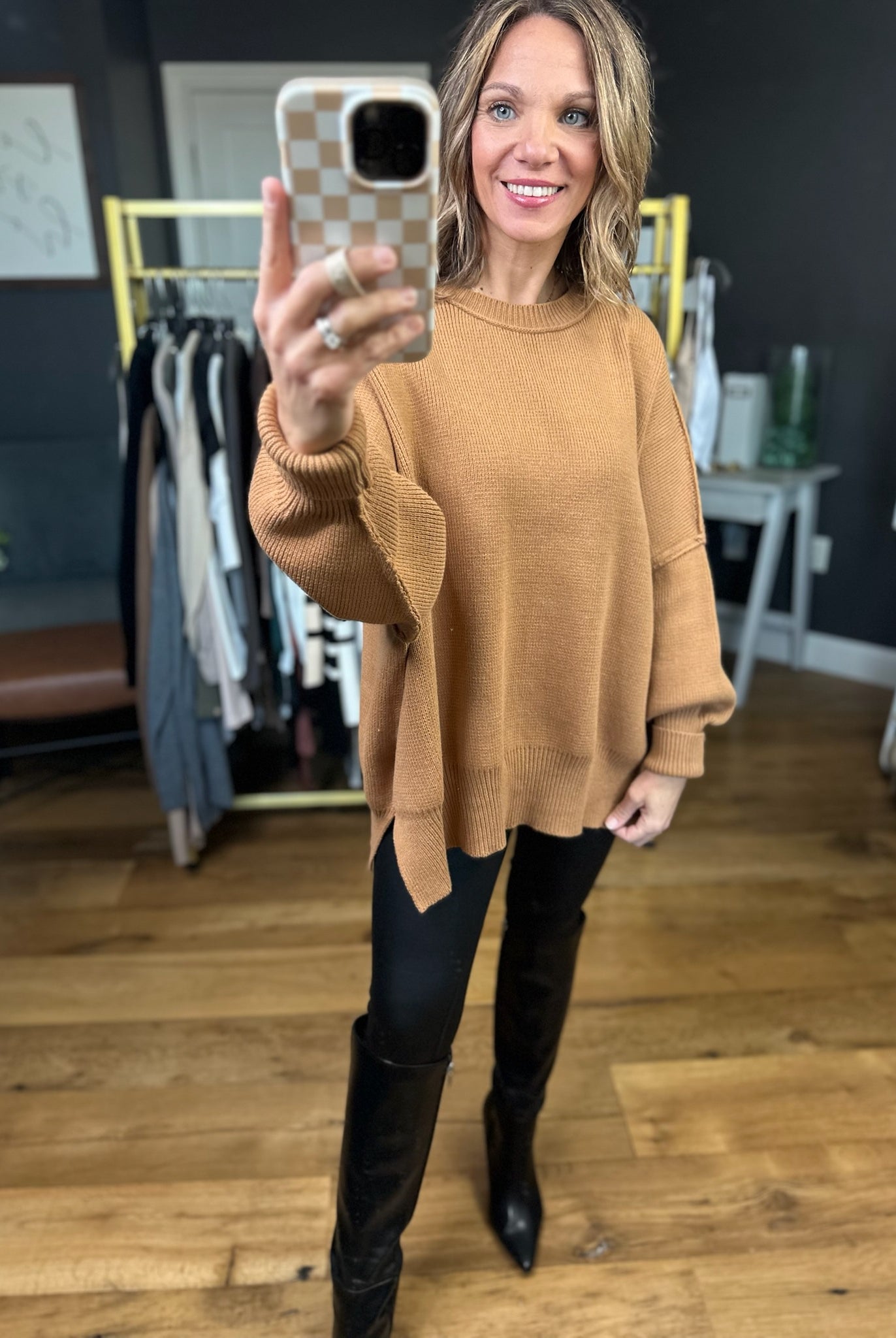 The Carly Ribbed Crew Sweater - Multiple Options-Entro-Anna Kaytes Boutique, Women's Fashion Boutique in Grinnell, Iowa