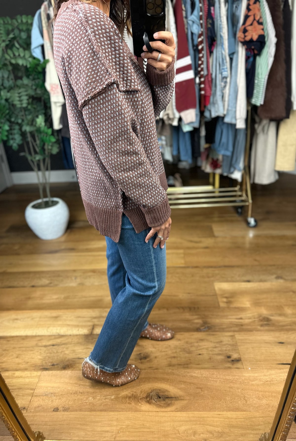Have My Heart V-Neck Knit Sweater-Sweaters-Very J-Anna Kaytes Boutique, Women's Fashion Boutique in Grinnell, Iowa