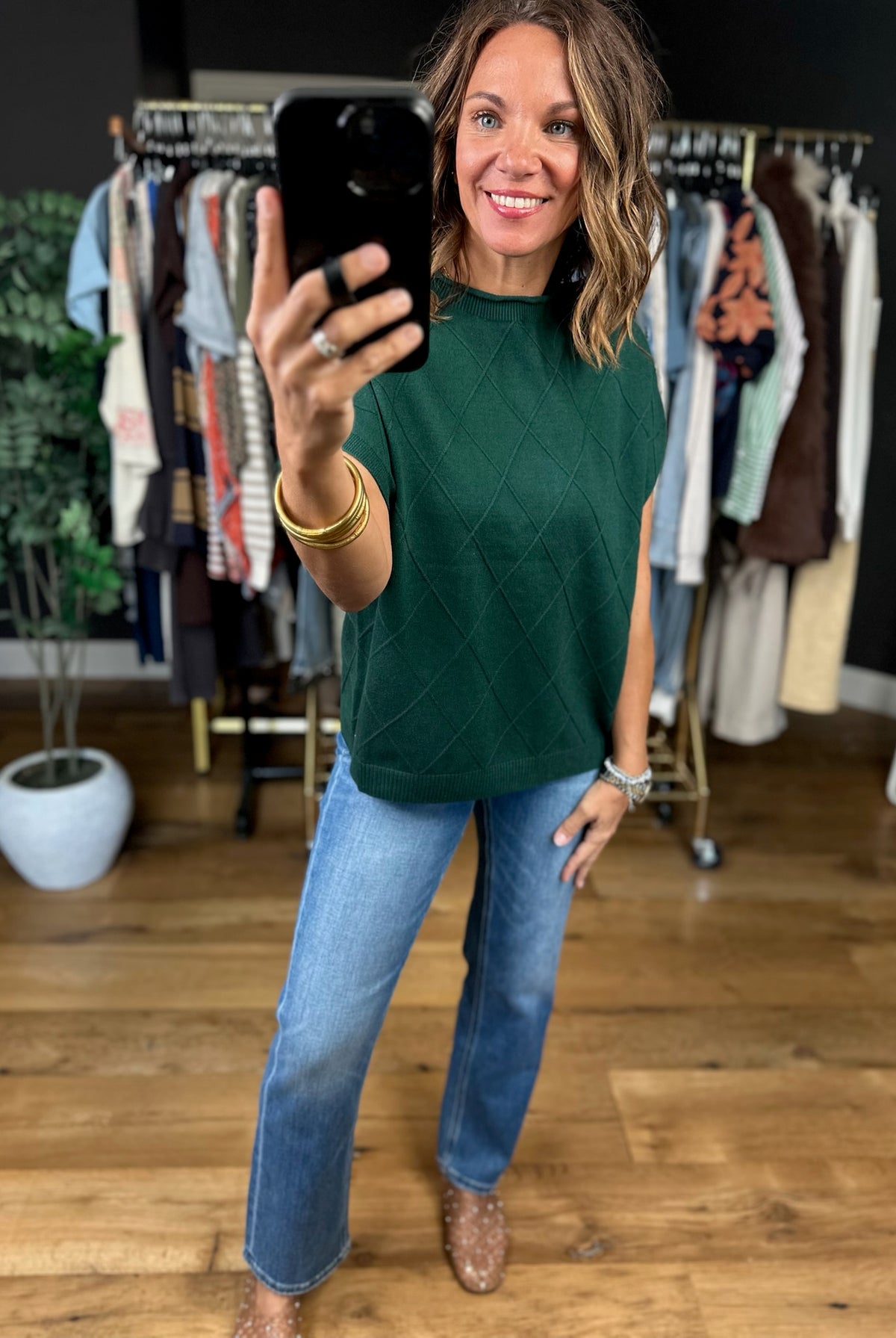 I'm Telling You Cable-Knit Top-Short Sleeves-She & Sky-Anna Kaytes Boutique, Women's Fashion Boutique in Grinnell, Iowa