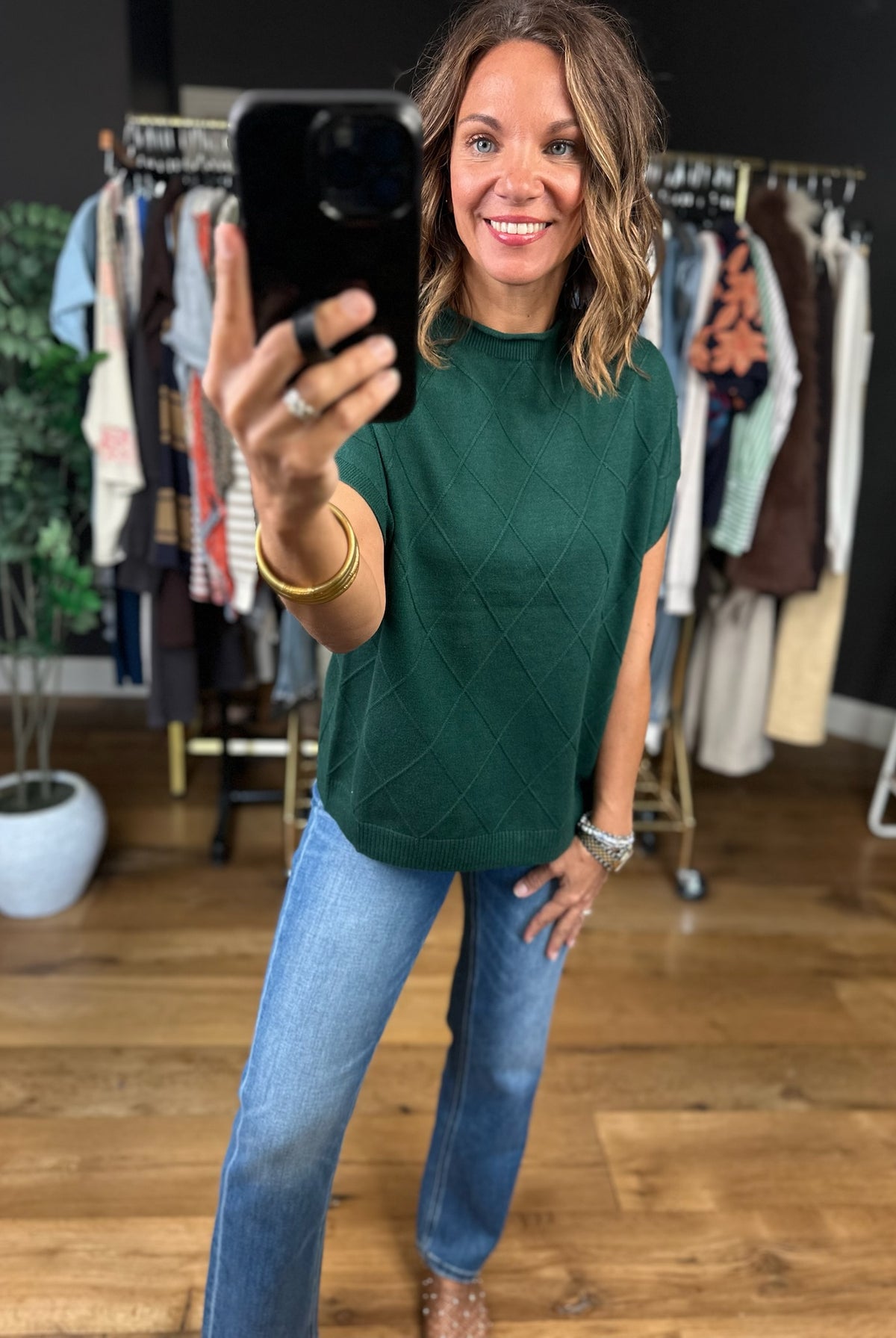 I'm Telling You Cable-Knit Top-Short Sleeves-She & Sky-Anna Kaytes Boutique, Women's Fashion Boutique in Grinnell, Iowa