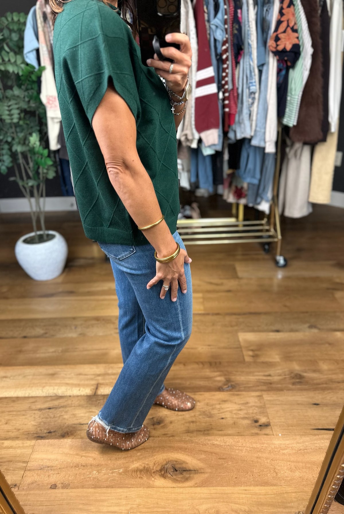 I'm Telling You Cable-Knit Top-Short Sleeves-She & Sky-Anna Kaytes Boutique, Women's Fashion Boutique in Grinnell, Iowa