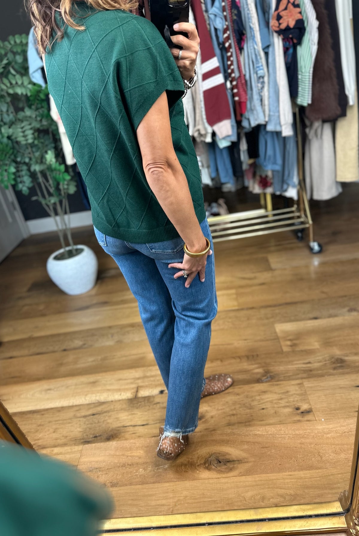 I'm Telling You Cable-Knit Top-Short Sleeves-She & Sky-Anna Kaytes Boutique, Women's Fashion Boutique in Grinnell, Iowa