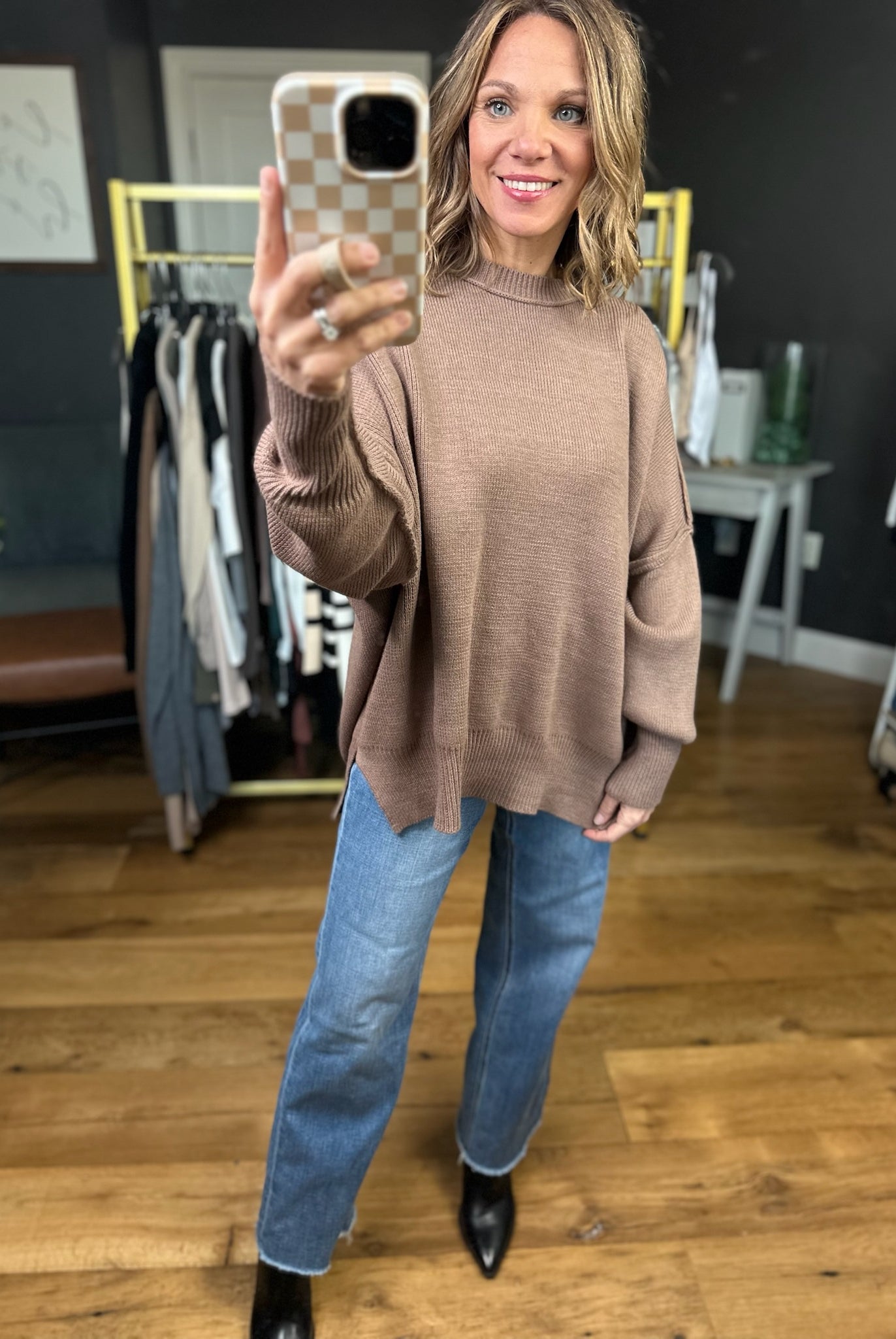 The Carly Ribbed Crew Sweater - Multiple Options-Entro-Anna Kaytes Boutique, Women's Fashion Boutique in Grinnell, Iowa