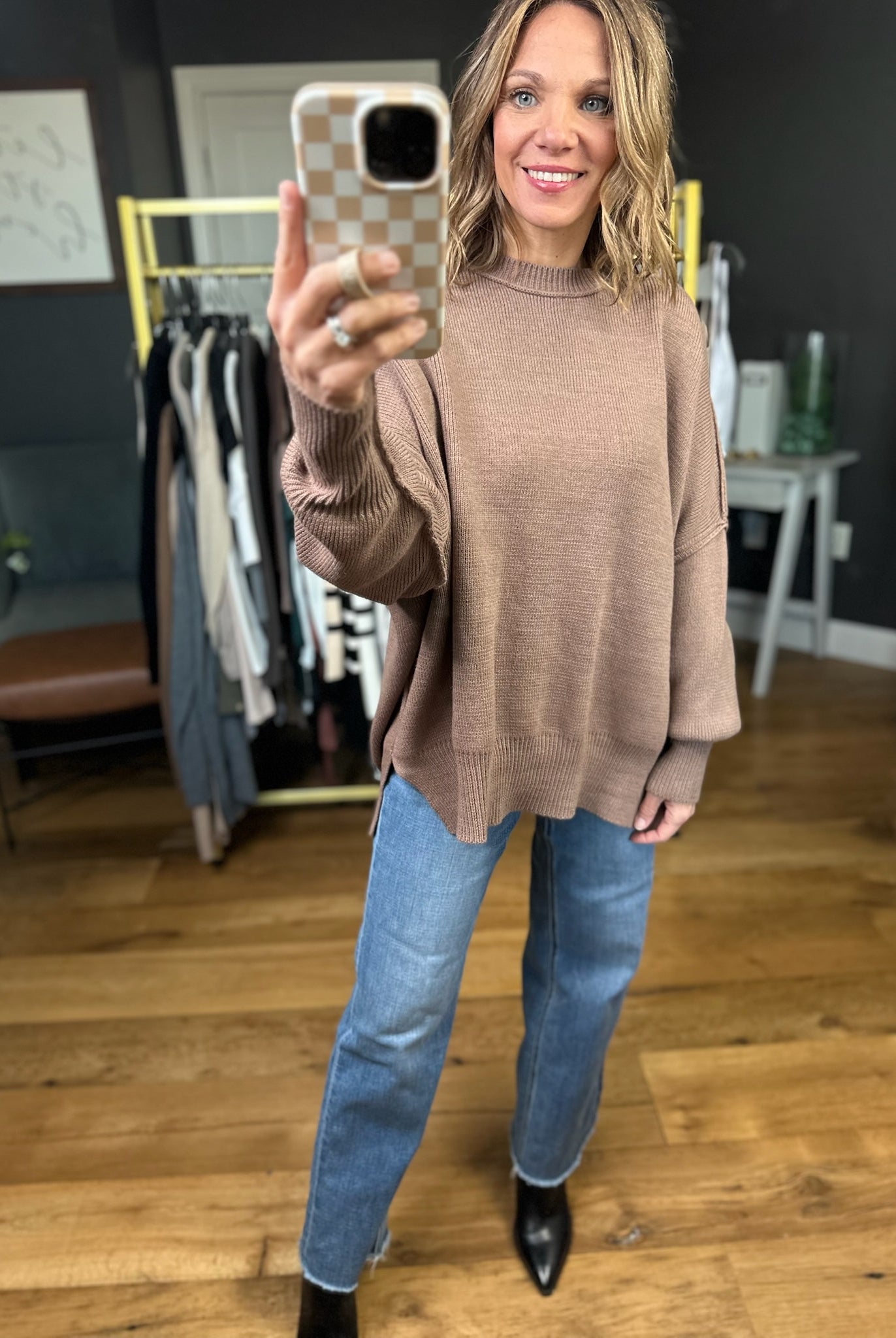 The Carly Ribbed Crew Sweater - Multiple Options-Entro-Anna Kaytes Boutique, Women's Fashion Boutique in Grinnell, Iowa
