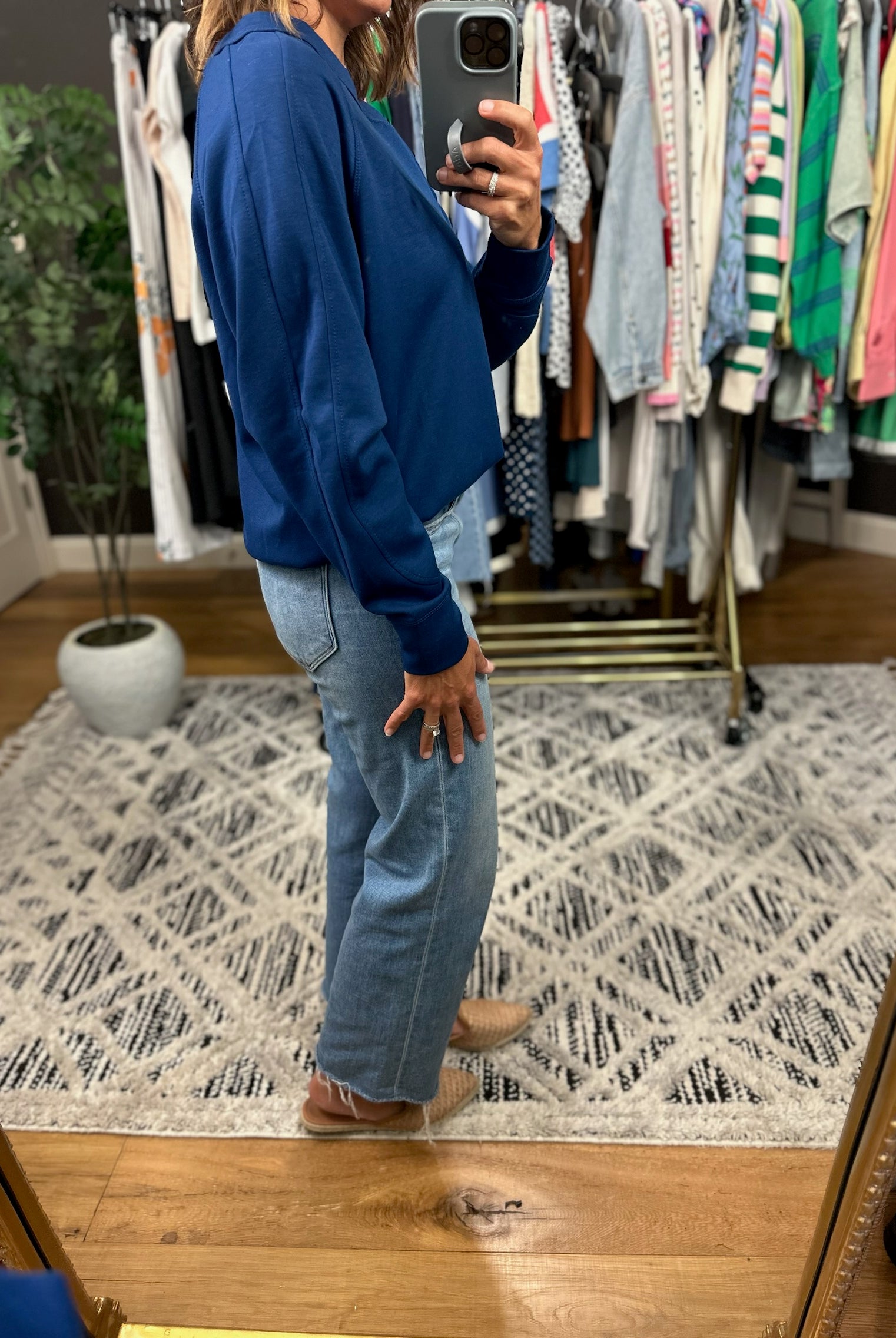 For The Better Scuba Crewneck Pullover-Sweaters-Zenana-Anna Kaytes Boutique, Women's Fashion Boutique in Grinnell, Iowa