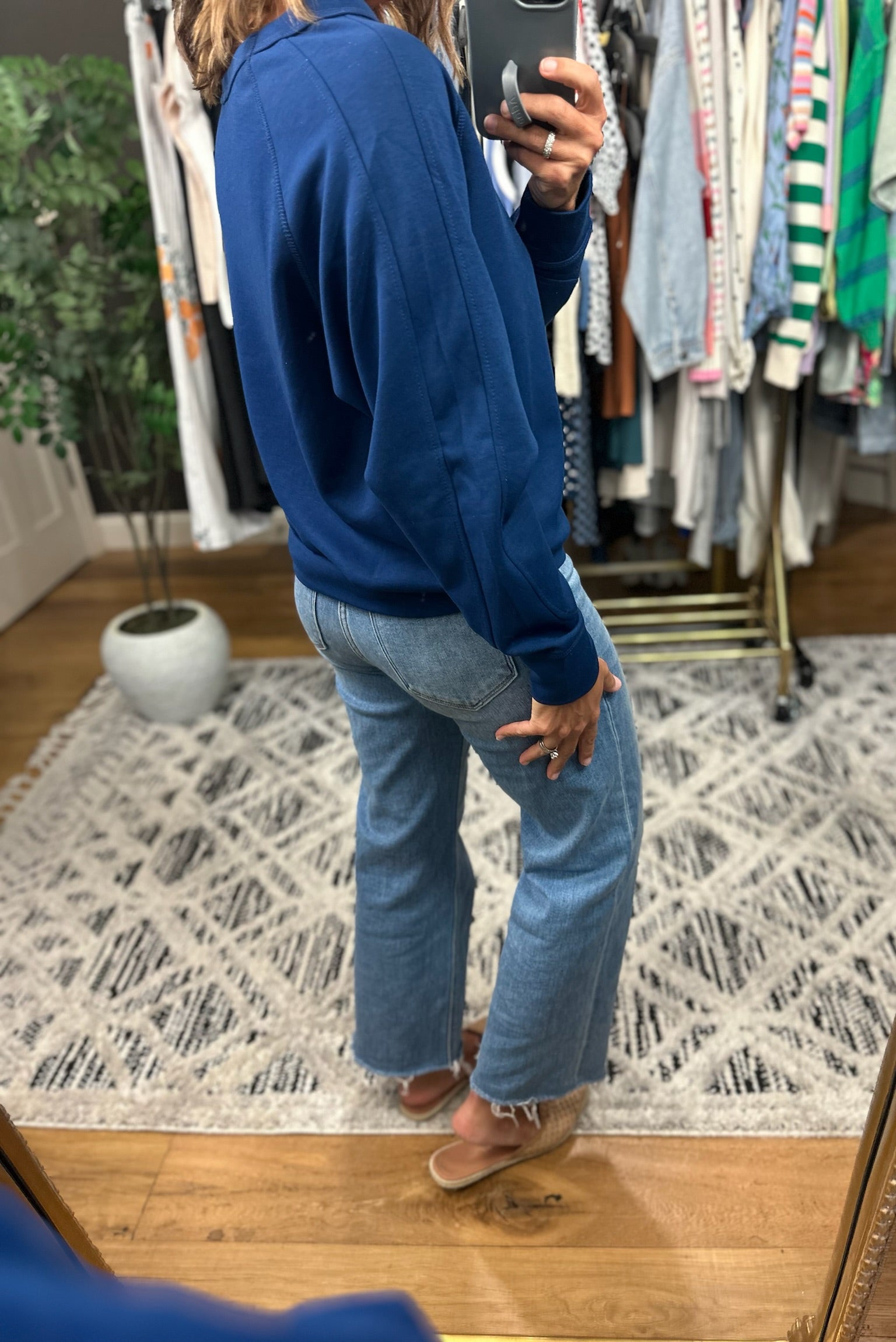 For The Better Scuba Crewneck Pullover-Sweaters-Zenana-Anna Kaytes Boutique, Women's Fashion Boutique in Grinnell, Iowa