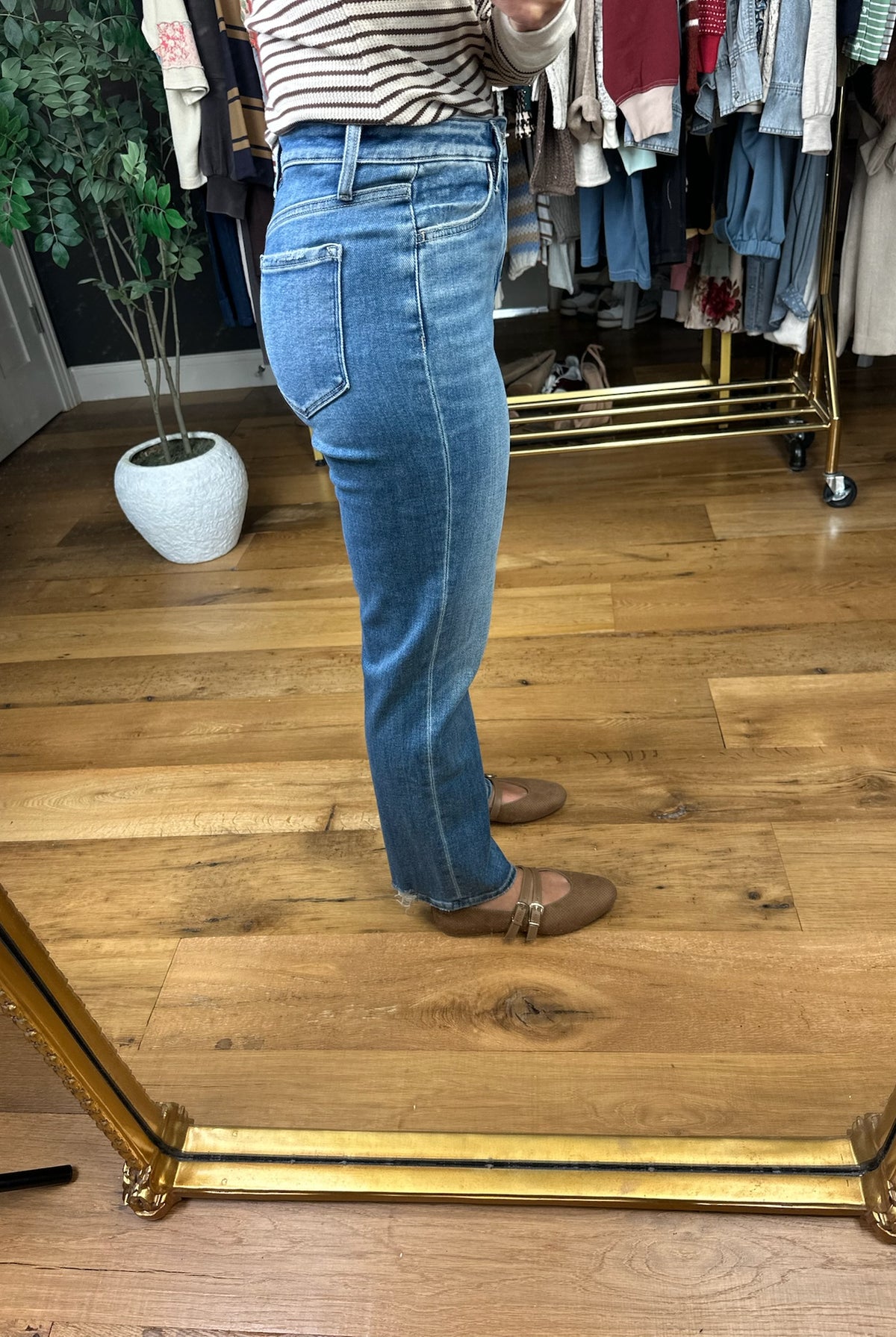 The Flora High-Rise Ankle Straight-Jeans-Flying Monkey-Anna Kaytes Boutique, Women's Fashion Boutique in Grinnell, Iowa