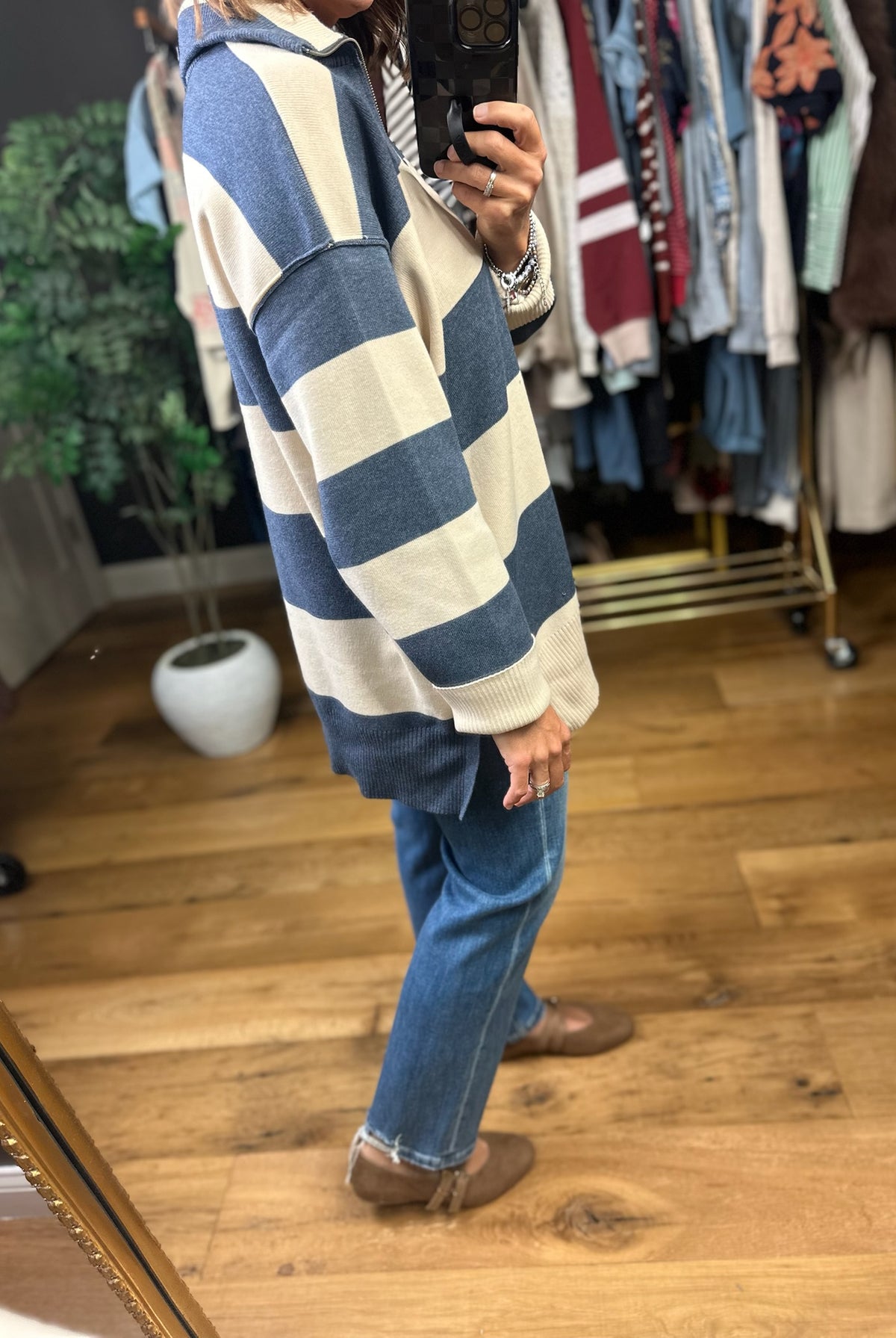 Moving On Zip-Up Knit-Sweaters-By Together-Anna Kaytes Boutique, Women's Fashion Boutique in Grinnell, Iowa