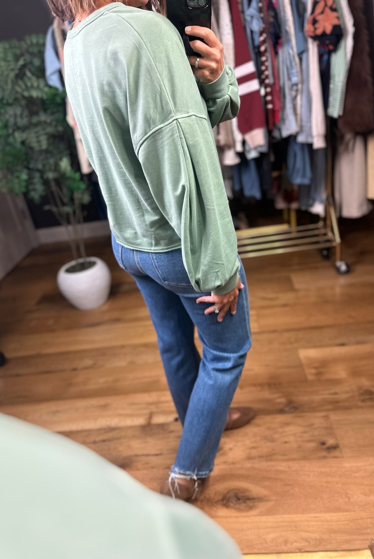 After All Olive Pullover-Sweaters-Blu Pepper-Anna Kaytes Boutique, Women's Fashion Boutique in Grinnell, Iowa