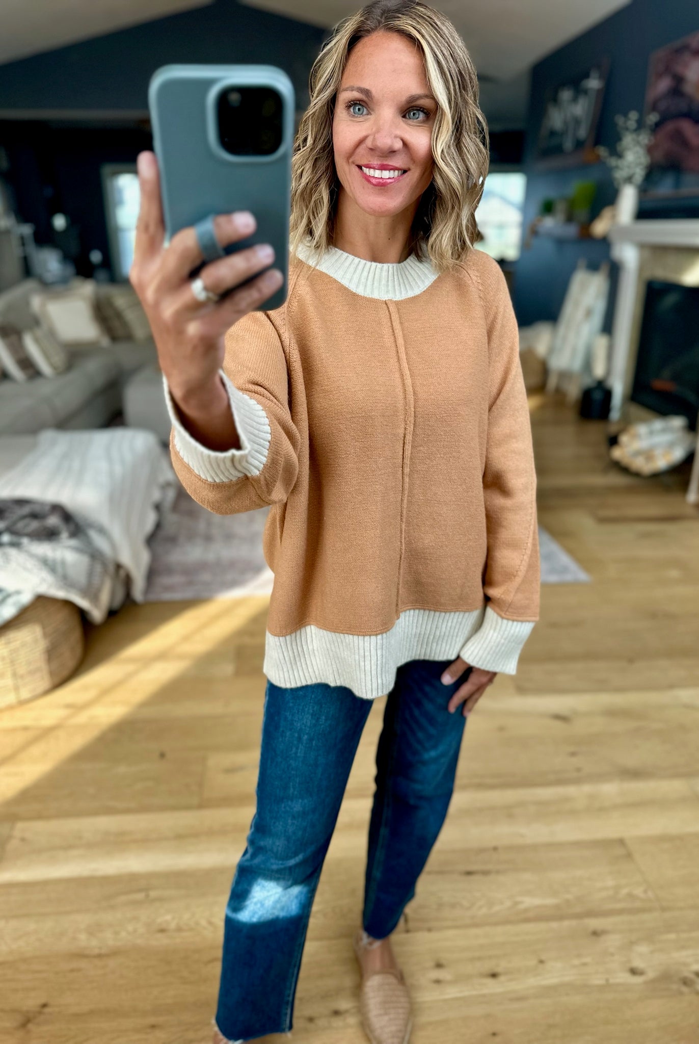 My Favorite Look Colorblock Sweater-Entro-Anna Kaytes Boutique, Women's Fashion Boutique in Grinnell, Iowa