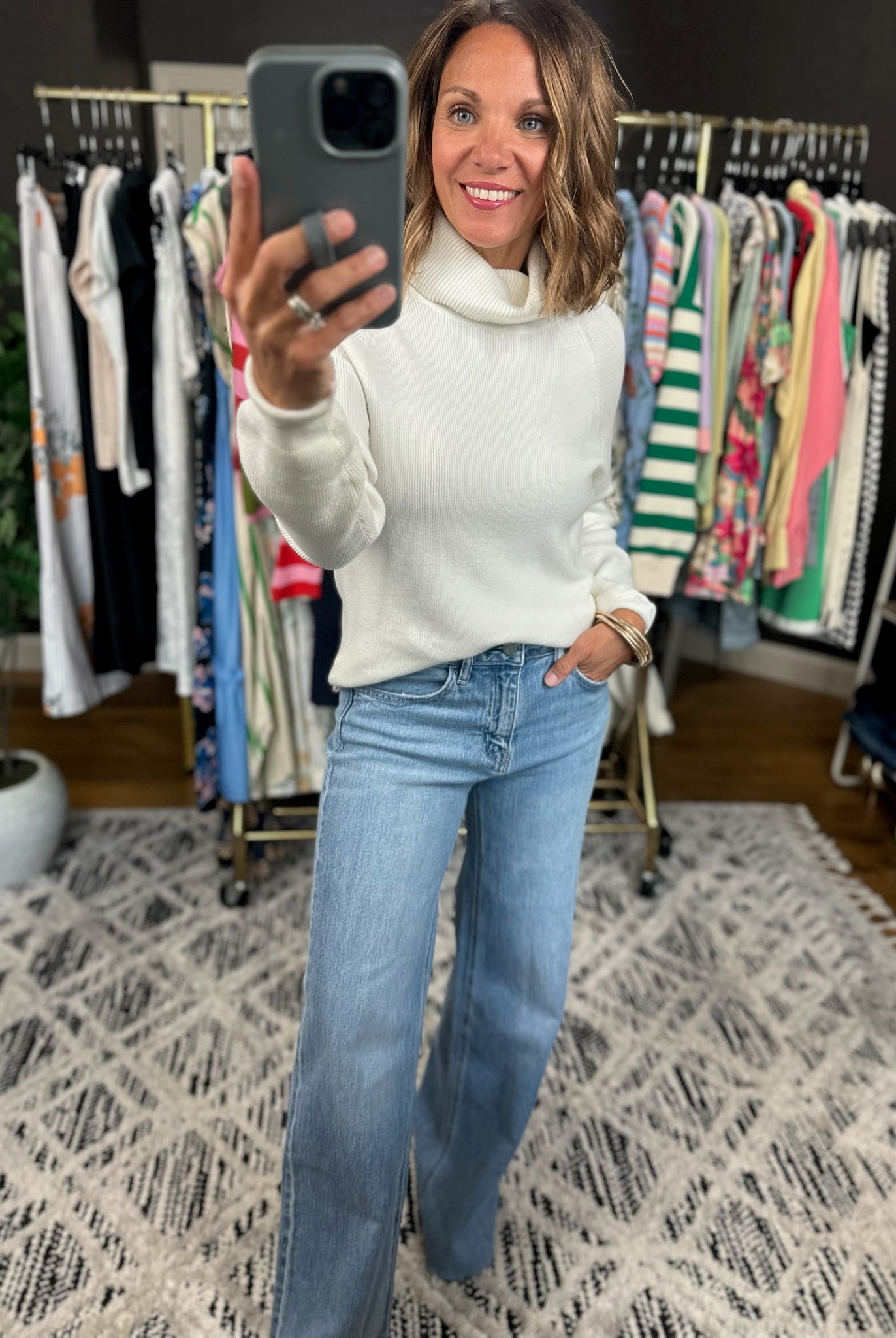 The Right Memory Turtle-Neck Sweater-Sweaters-Blu Ivy-Anna Kaytes Boutique, Women's Fashion Boutique in Grinnell, Iowa