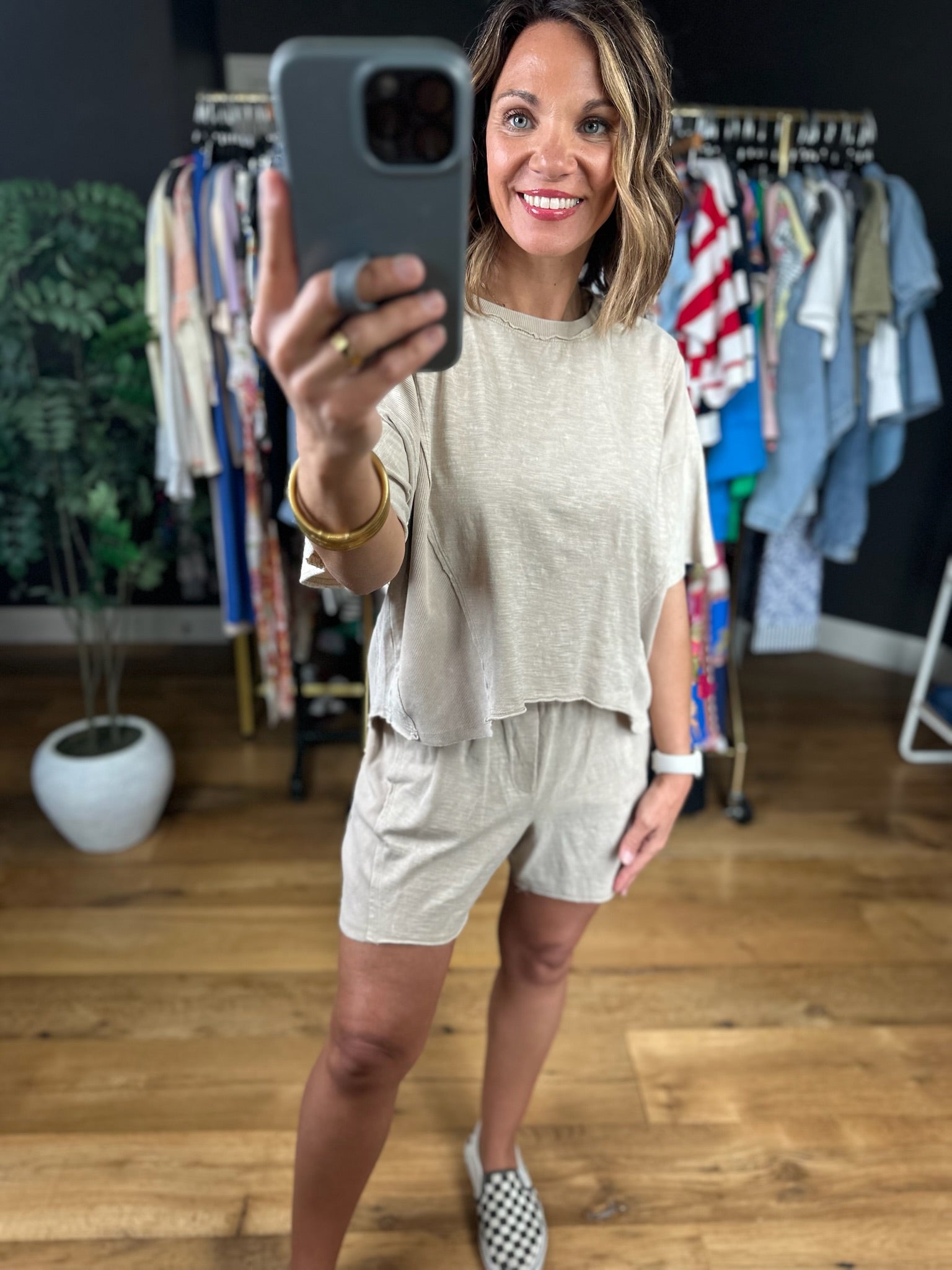 Love It All 2-Piece Set-Short Sleeves-Very J-Anna Kaytes Boutique, Women's Fashion Boutique in Grinnell, Iowa