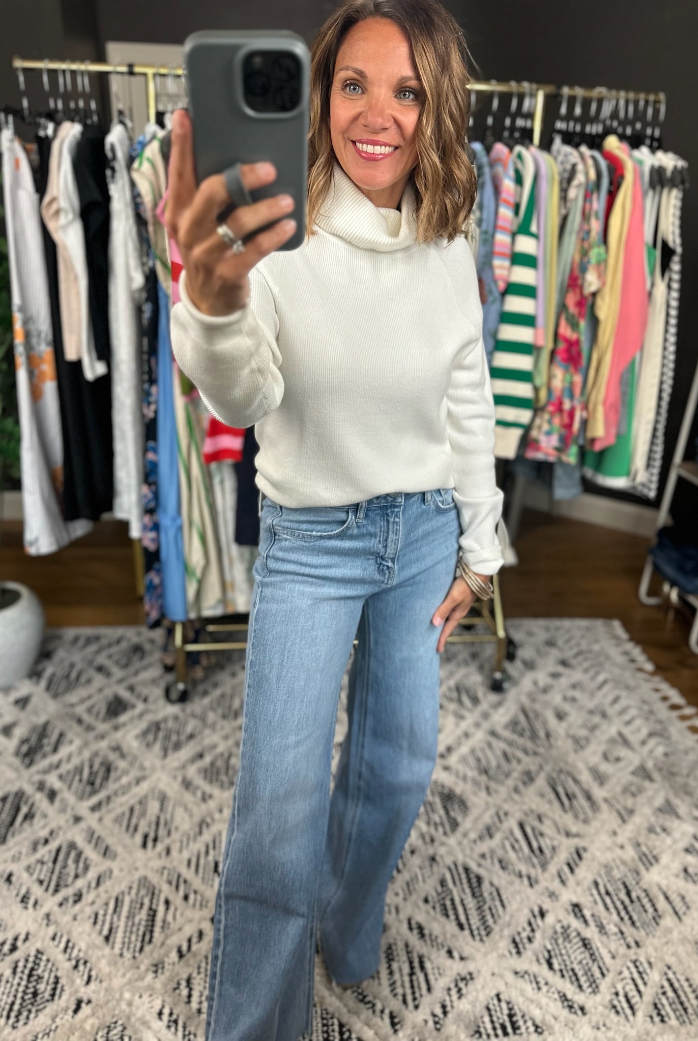 The Right Memory Turtle-Neck Sweater-Sweaters-Blu Ivy-Anna Kaytes Boutique, Women's Fashion Boutique in Grinnell, Iowa