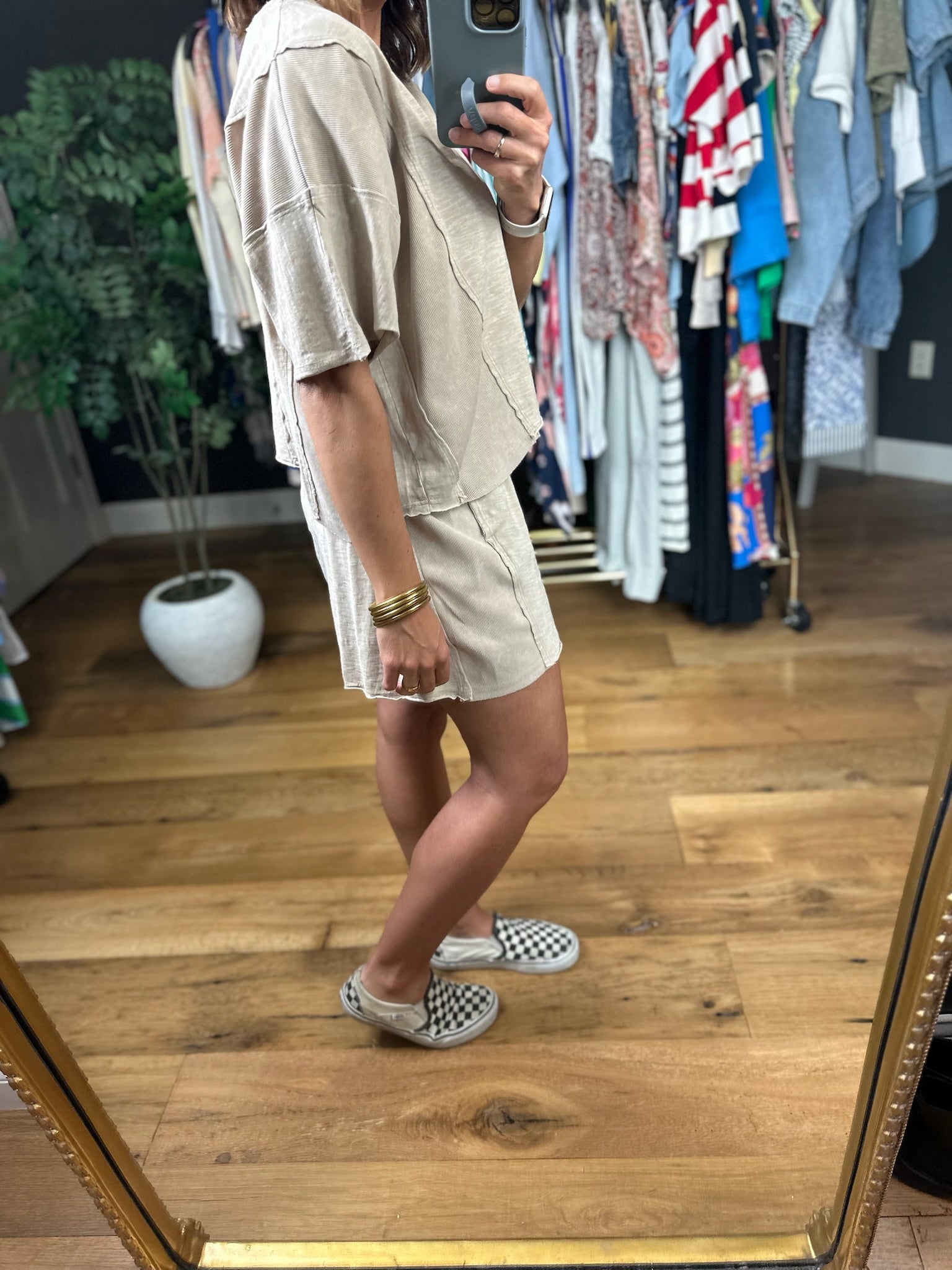 Love It All 2-Piece Set-Short Sleeves-Very J-Anna Kaytes Boutique, Women's Fashion Boutique in Grinnell, Iowa